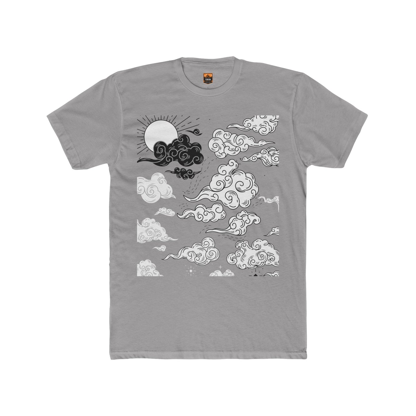 Japanese Clouds - Men's Cotton Crew Tee