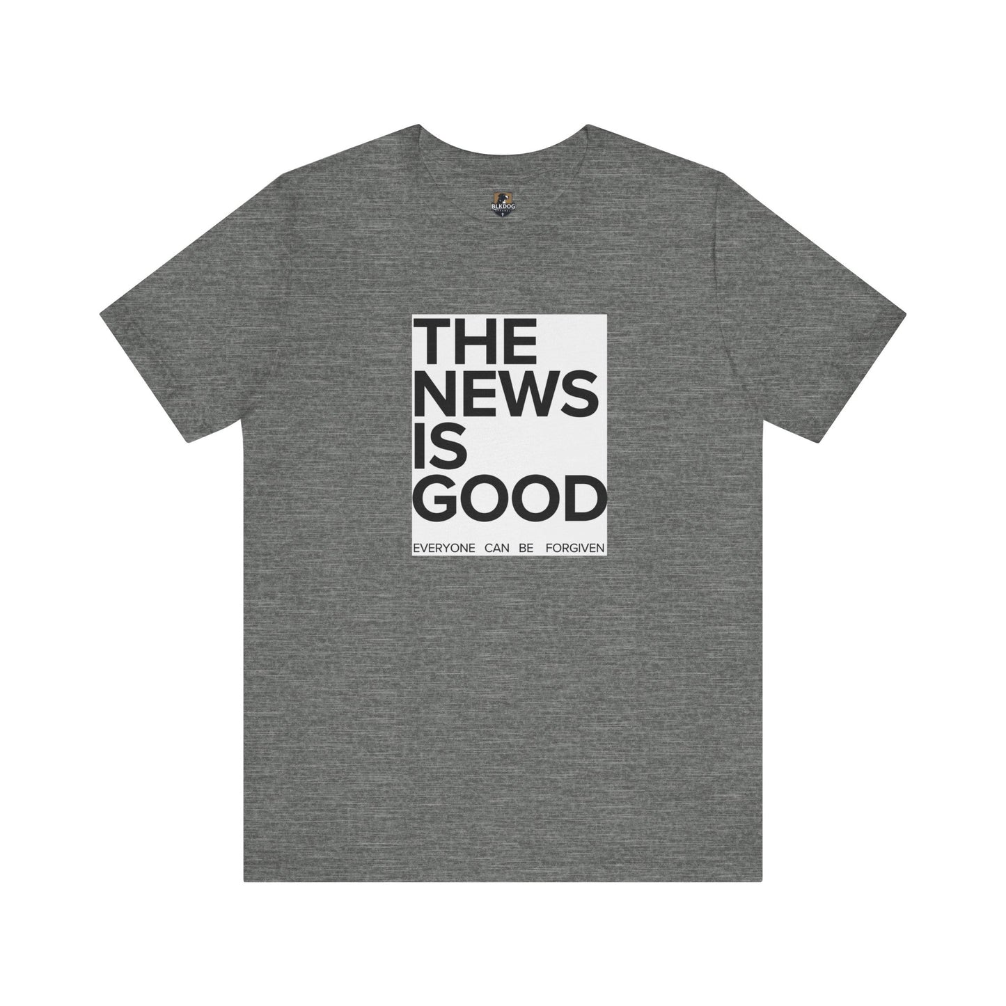 Forgiveness News Unisex Tee, Inspirational T-Shirt, Positive Vibes Top, Good News Shirt, Forgiveness Journalist Gift