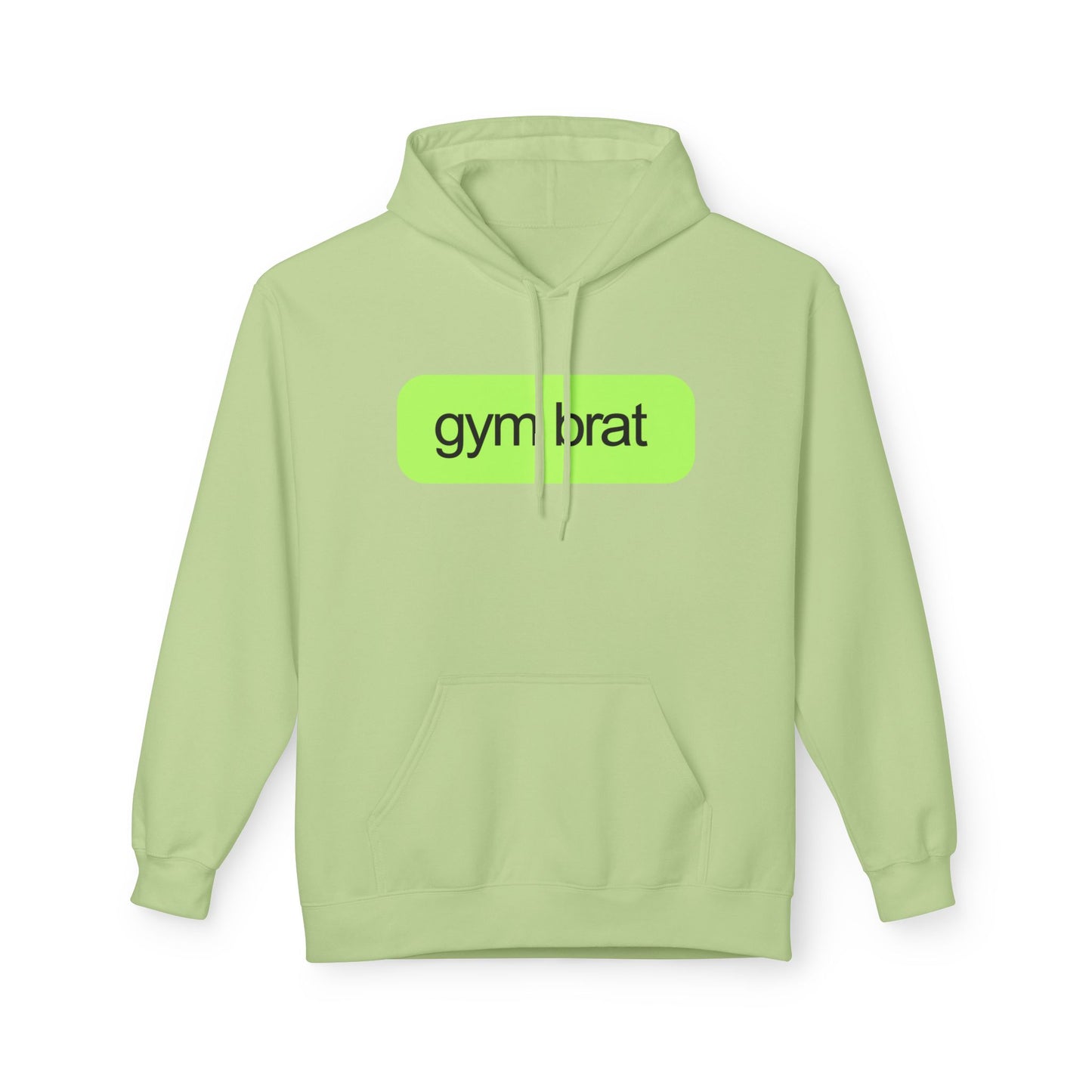 Gym Brat Fleece Hoodie Soft Midweight Unisex Sweatshirt for Fitness Lovers, Perfect Gym Wear, Gift for Athletes, Casual Layer