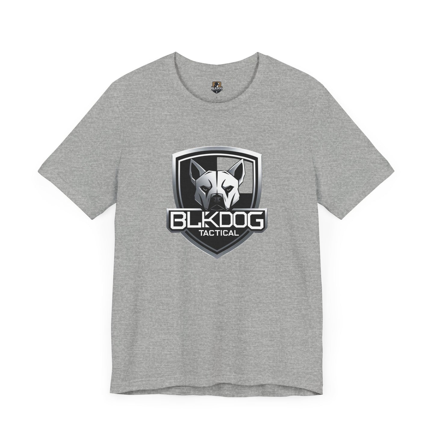 BLKDOG Tactical Unisex Jersey Tee, Graphic Tee, Casual Wear, Gift for Dog Lovers, Military Inspired, Everyday Comfort