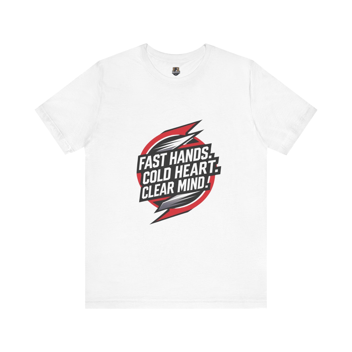 Motivational Unisex Jersey Tee - Fast Hands, Cold Heart, Clear Mind - Perfect for Athletes, Gym Lovers, Casual Wear, Gift Idea