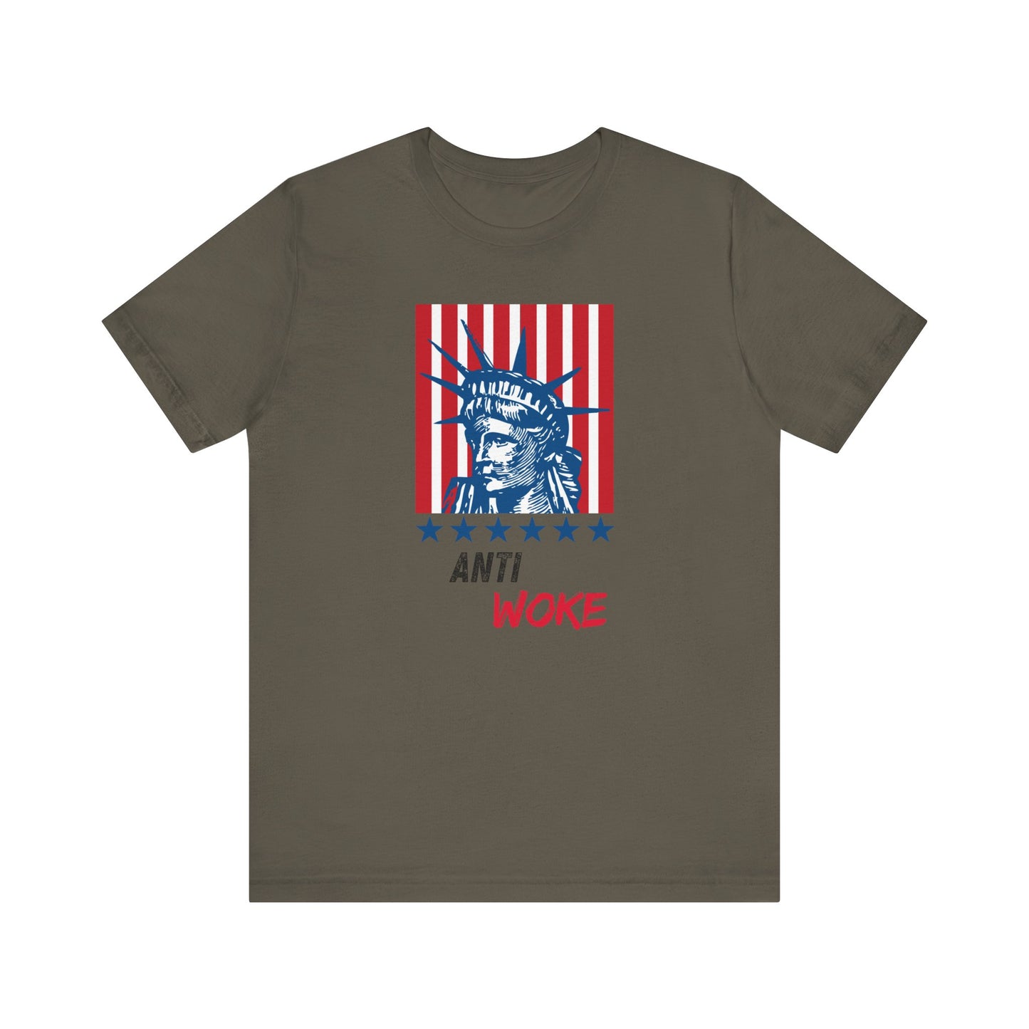 Anti-Woke Unisex Tee, Political Statement Graphic Shirt, Protest Apparel, Social Commentary Top, Activist Clothing, Controversial Design