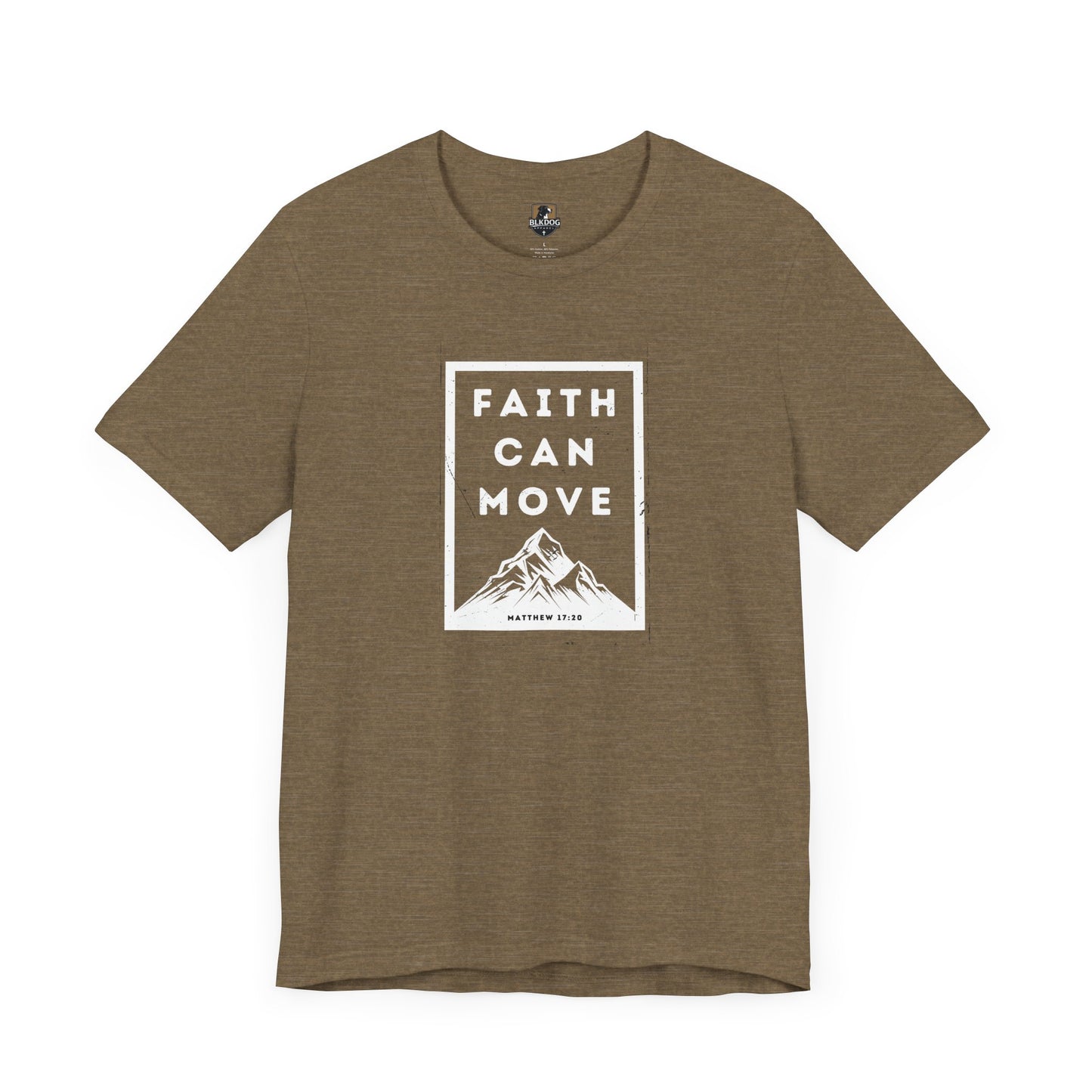 Faith Can Move Mountains T-Shirt, Christian Shirt, Inspirational Tee, Religious Gift, Unisex Graphic Top