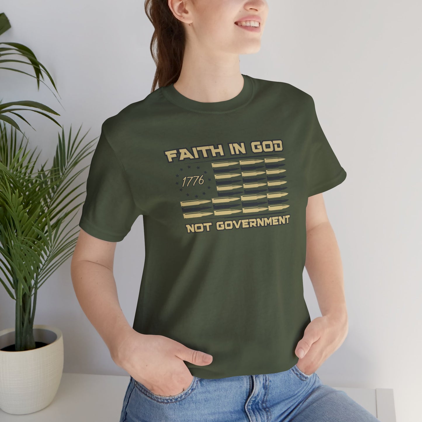Religious Christian Faith Unisex Tee Shirt, Trust In God, Men Women Clothing Inspirational Gift, Church Christian Apparel, Political