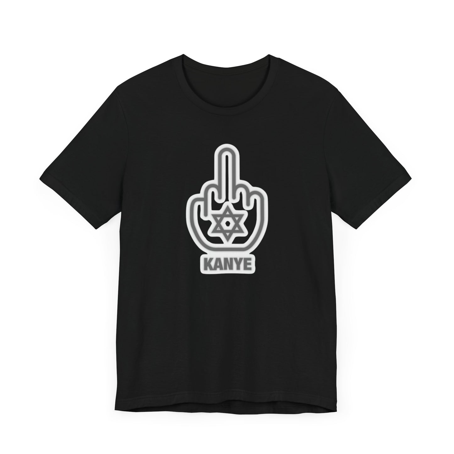 F Kanye - Middle Finger with Star of David - Tee Fight against Antisemitism
