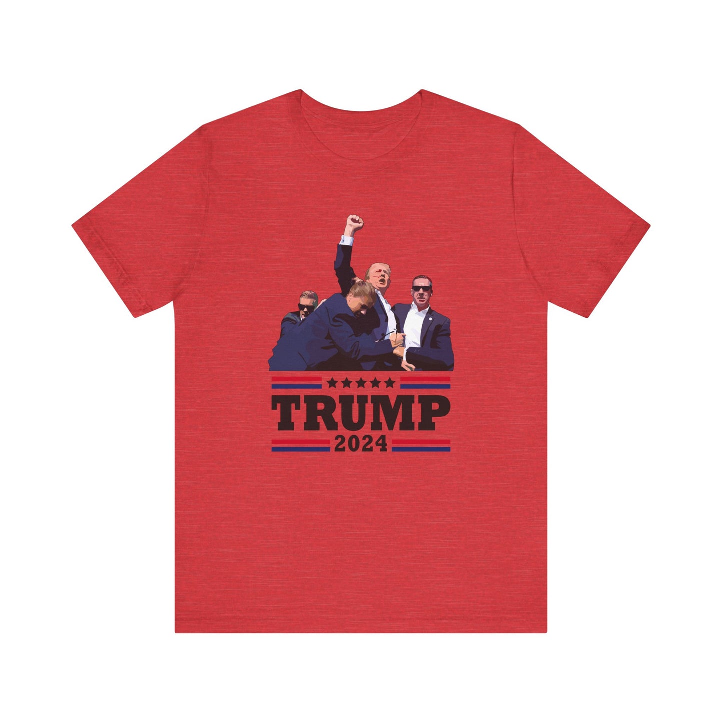 Trump 24 - Fight - Assassination Attempt Shot Shirt - Unisex Jersey Short Sleeve Tee