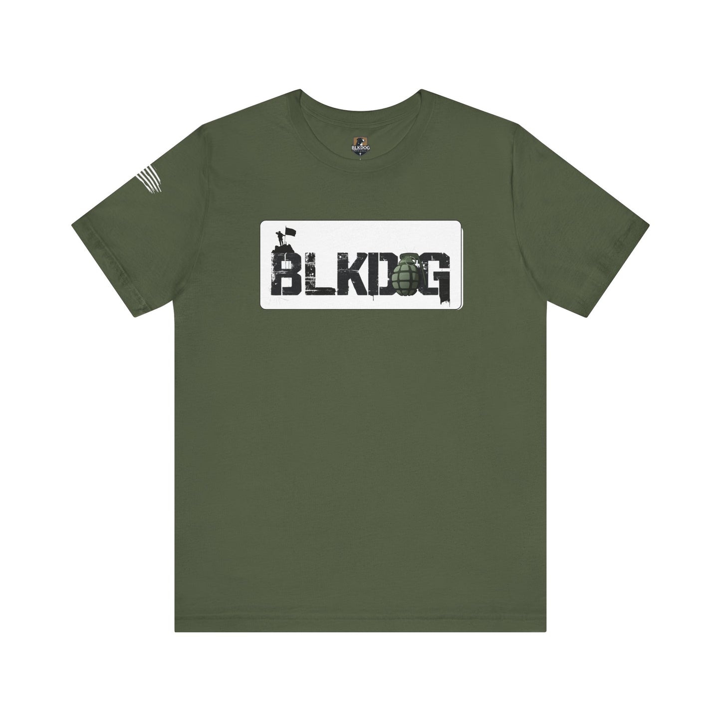 BLKDOG Graphic Unisex Short Sleeve Tee - Military Style Tee