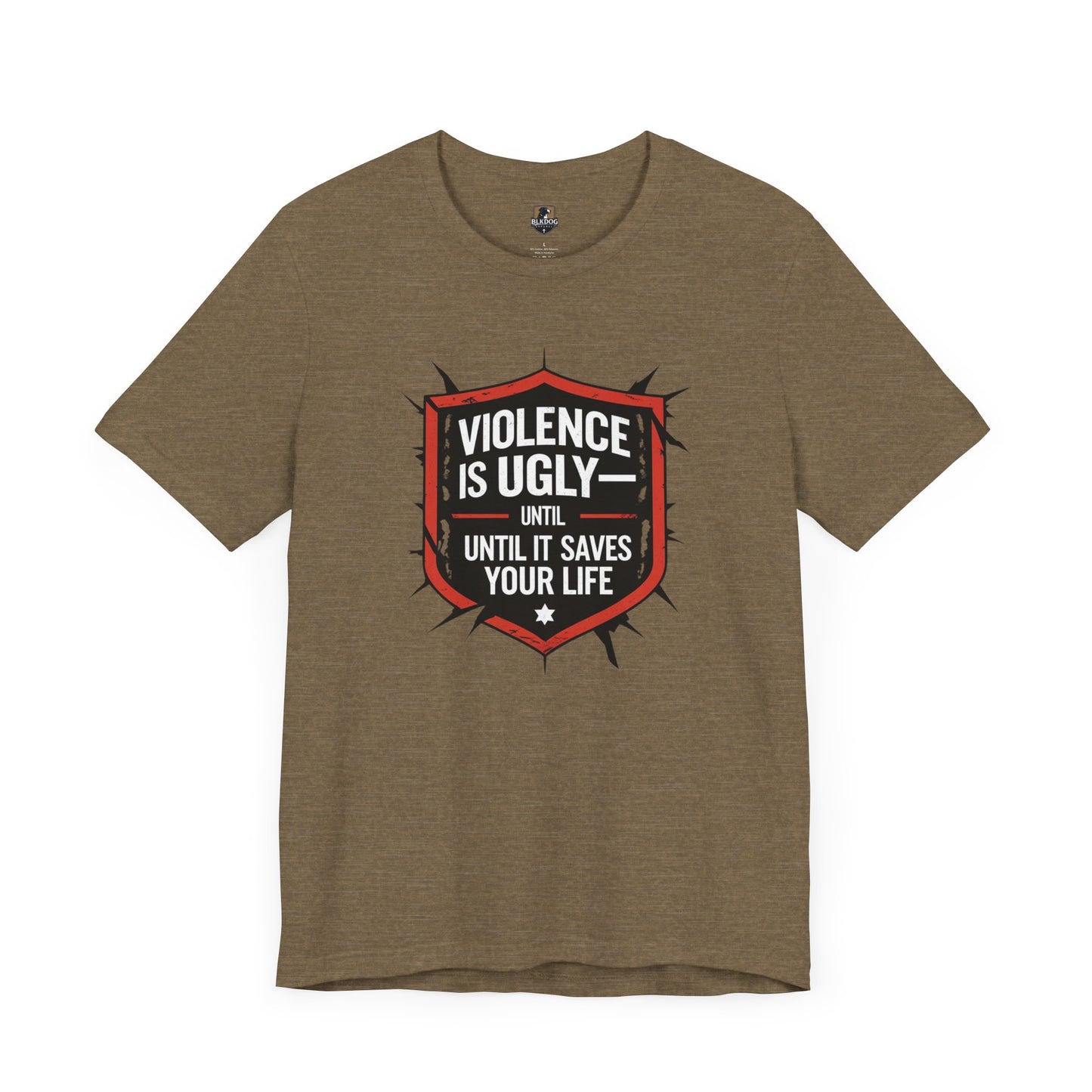 Violence is Ugly Tee, Unisex Graphic Tee, Awareness Shirt, Casual Everyday Wear, Gift for Activists, Motivational Apparel
