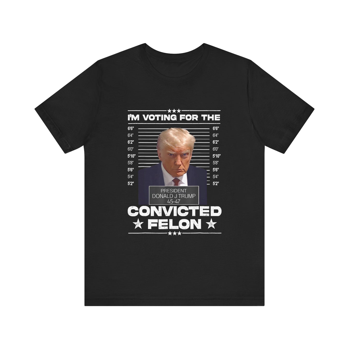 Trump - I'm Voting for the Convicted Felon - Trump24 - Unisex Jersey Short Sleeve Tee