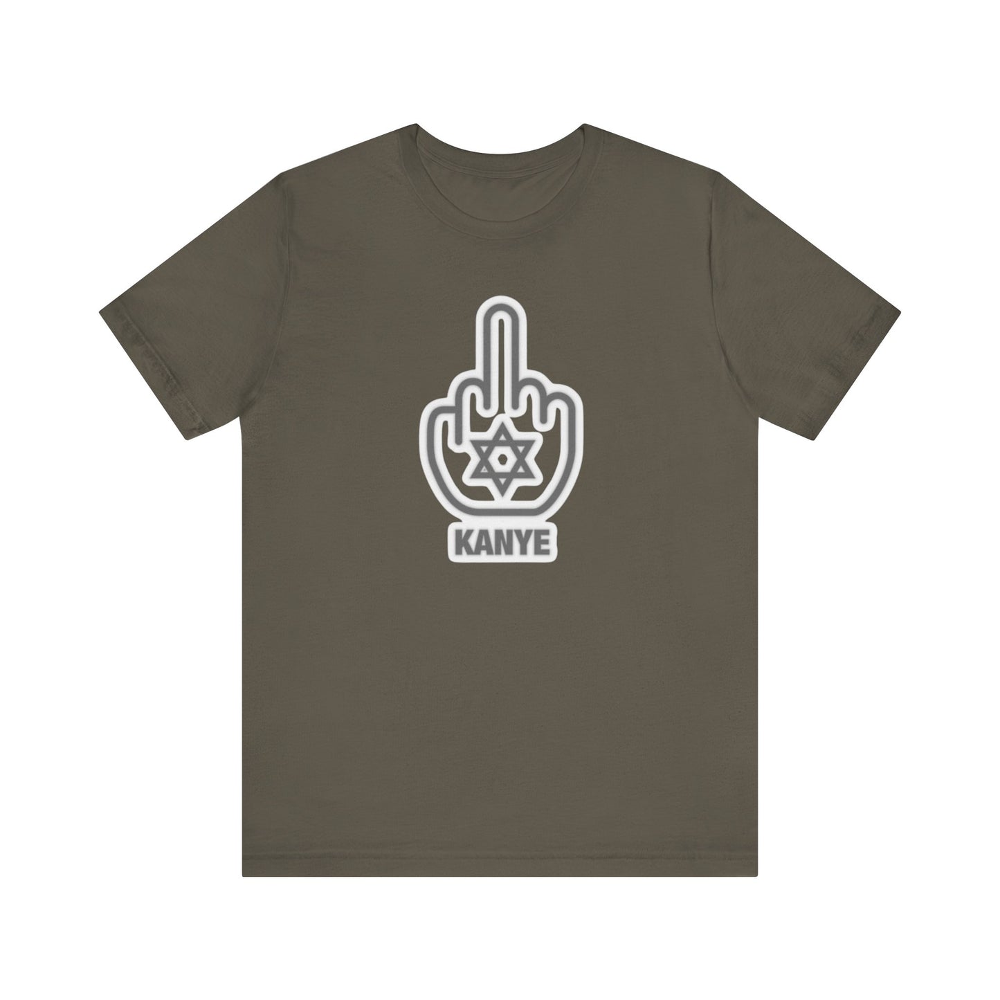 F Kanye - Middle Finger with Star of David - Tee Fight against Antisemitism