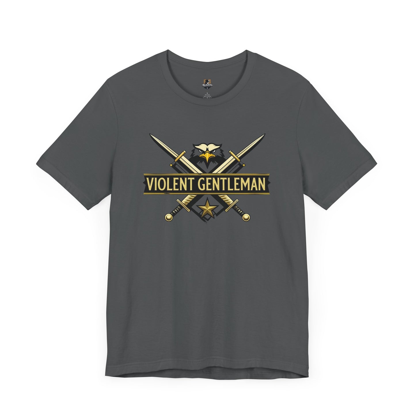 Violent Gentleman Tee, Unisex Jersey Shirt, Classic Casual Wear, Perfect Gift for Him, Graphic Tee for All Occasions
