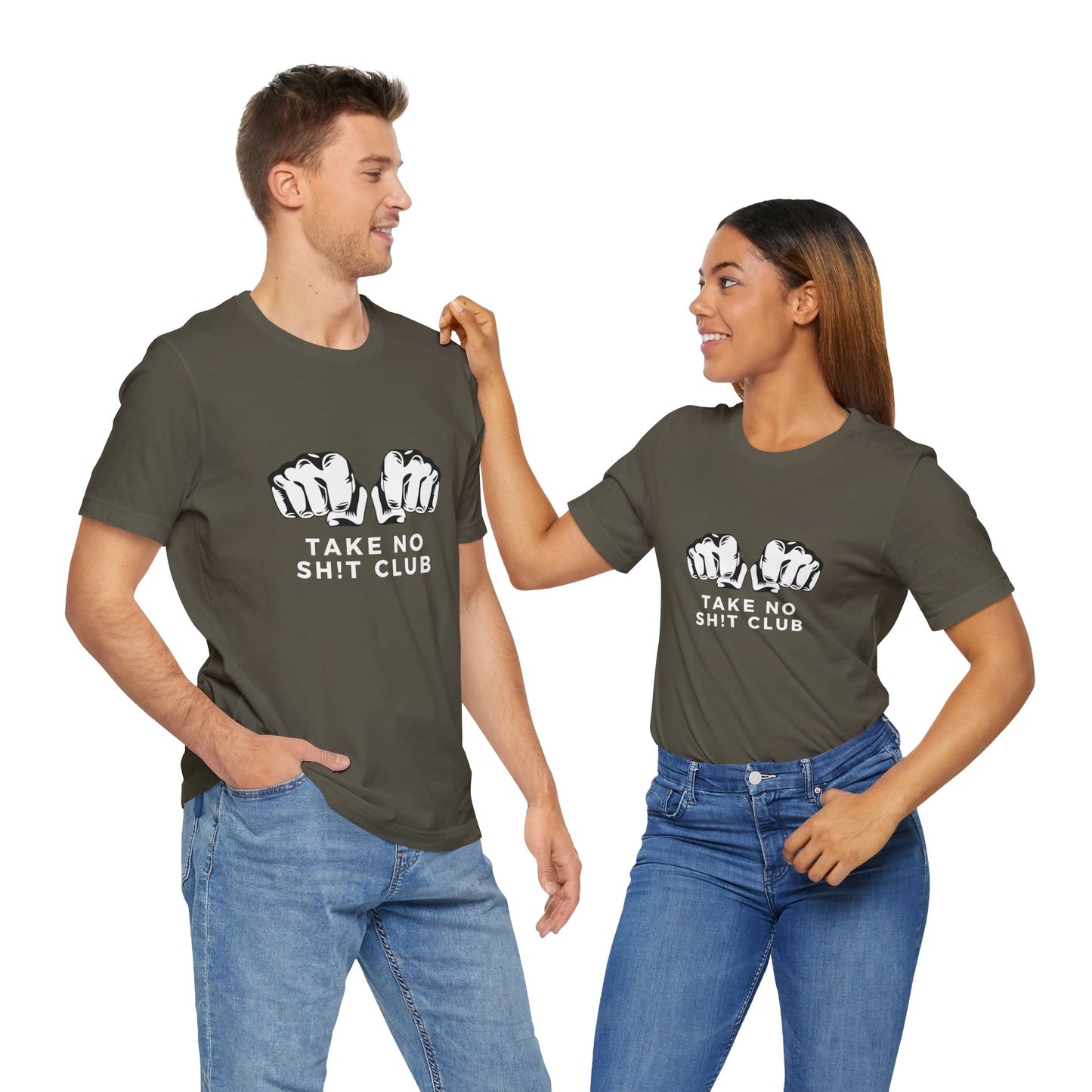 Funny Take No Sh t Club Unisex Tee Shirt, Graphic Tee, Humor Top, Sarcasm Tshirt, Bold Tee, Statement Tee