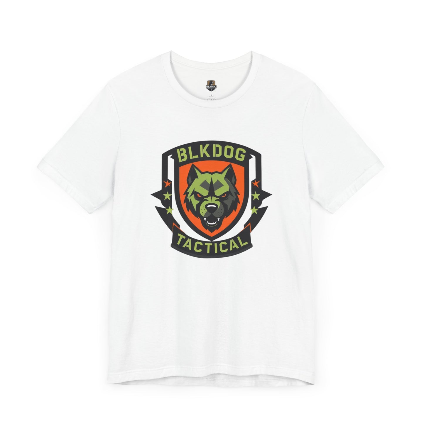 Tactical Graphic Tee Featuring BLKDOG Logo - Perfect for Military, Outdoor Adventures, Gifts, Brotherhood, Casual Wear
