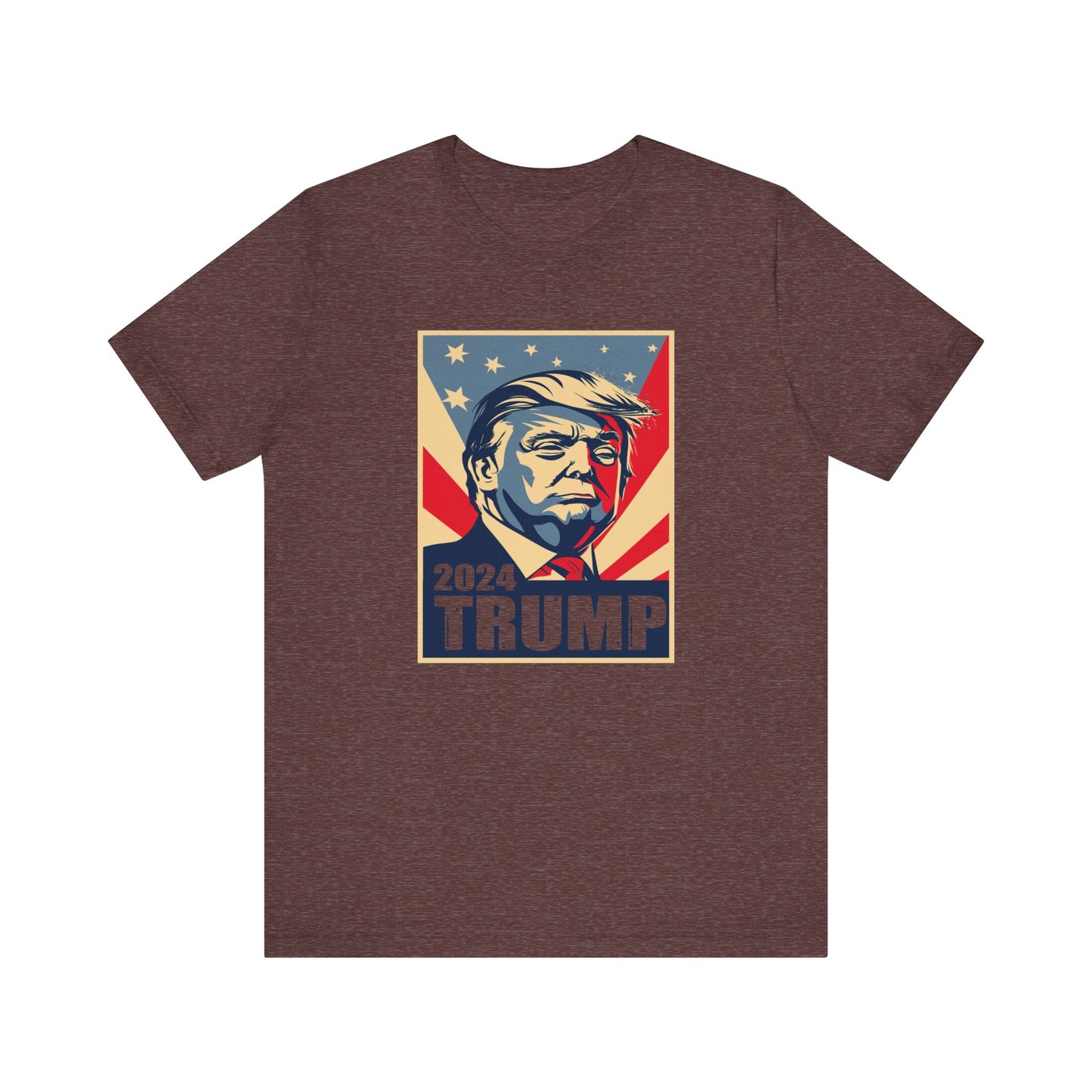 Trump24 - Bust of Trump - #trump24 - Unisex Jersey Short Sleeve Tee