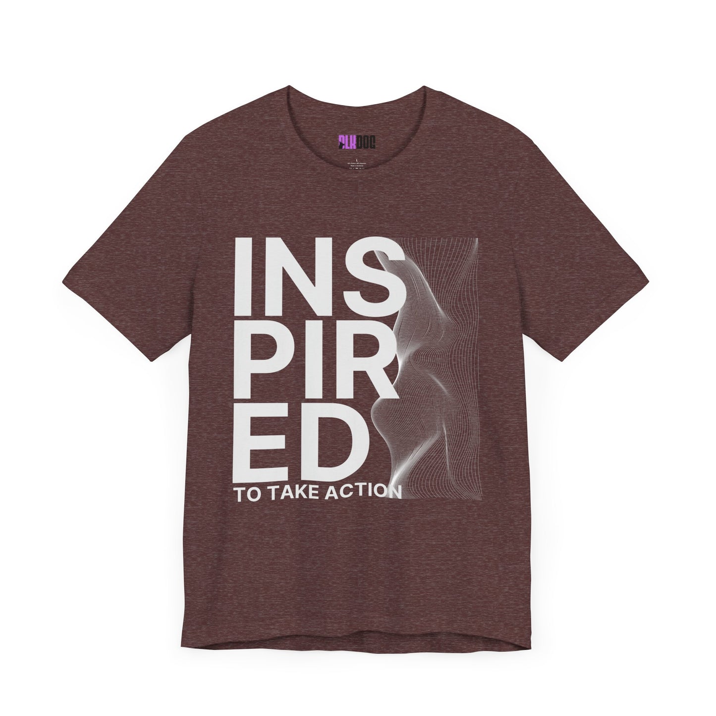 Inspired to Take Action T-Shirt, Motivational Graphic Tee, Unisex Jersey Shirt, Positive Vibes Apparel, Activewear Gift, Empowerment