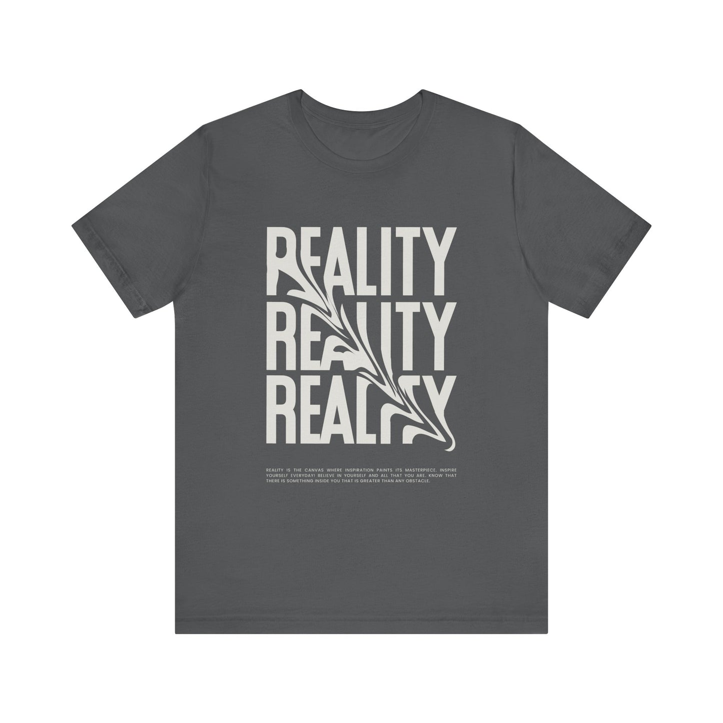 Skewed Reality Unisex Tee, Graphic T-Shirt, Abstract Design, Black and White Shirt, Unique Gift