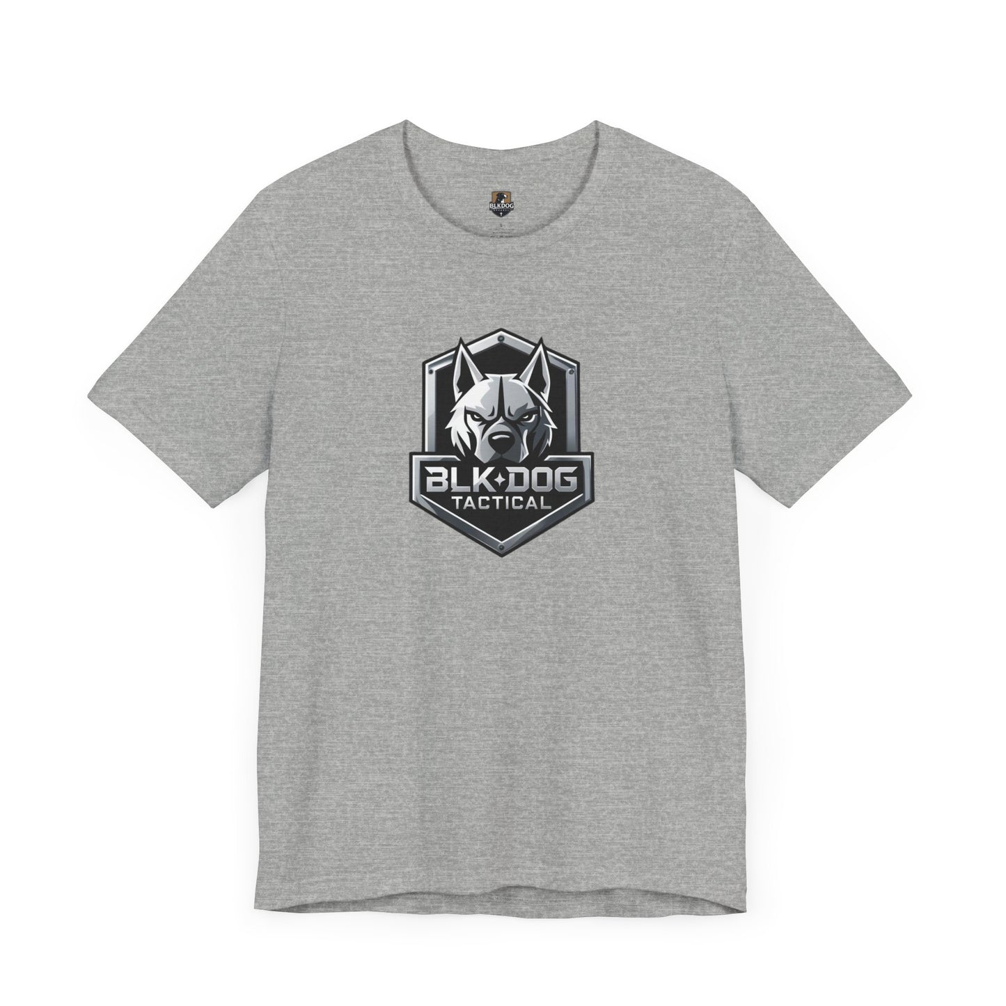 Tactical Graphic Tee - BLKDOG Tactical Design, Unisex Shirt for Dog Lovers, Gift for Pet Owners, Outdoor Adventure Wear, Casual Style