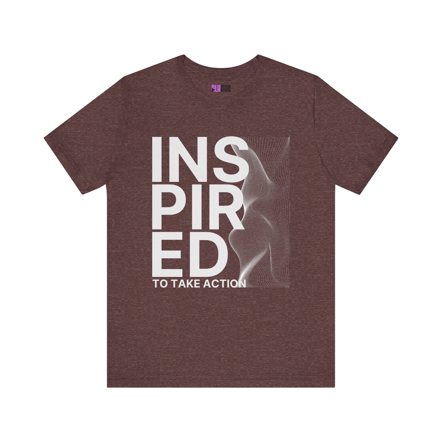 Inspired to Take Action T-Shirt, Motivational Graphic Tee, Unisex Jersey Shirt, Positive Vibes Apparel, Activewear Gift, Empowerment