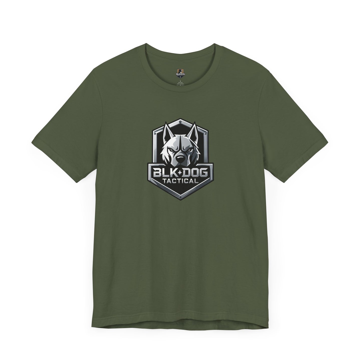 Tactical Graphic Tee - BLKDOG Tactical Design, Unisex Shirt for Dog Lovers, Gift for Pet Owners, Outdoor Adventure Wear, Casual Style