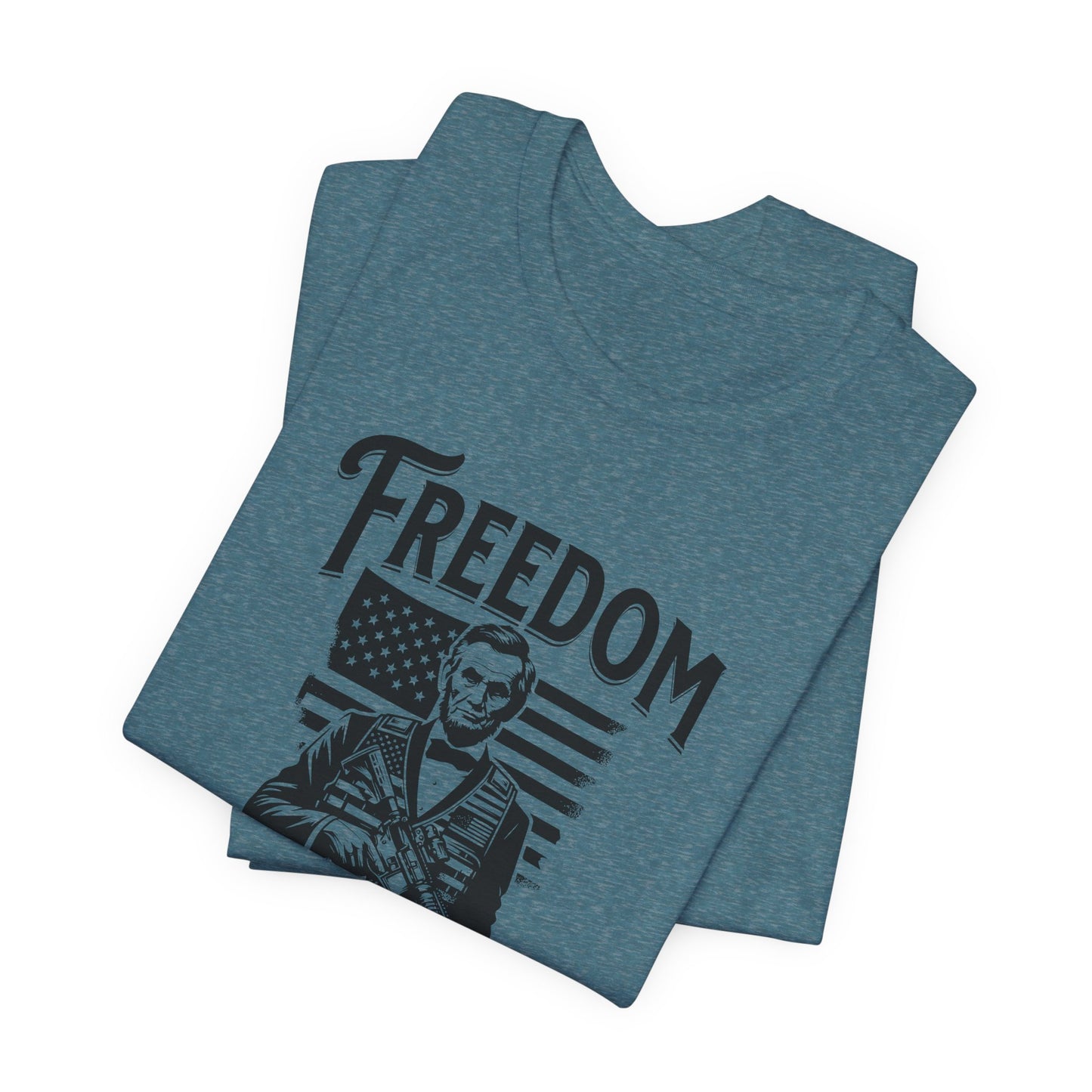 Patriotic Tee, President Lincoln Shirt, Historical Gun Owner Top, American History T-Shirt, Political Activist Apparel