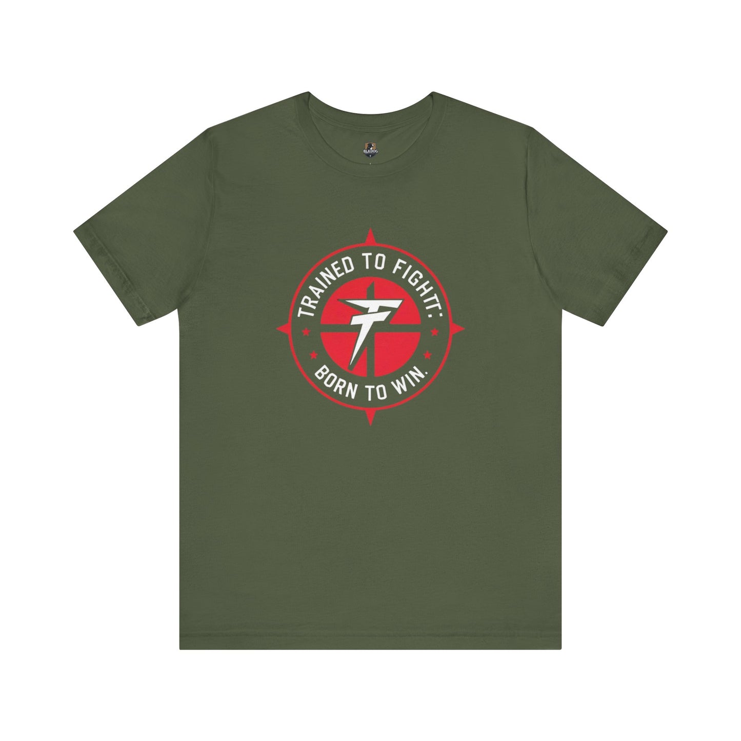 Motivational Fitness Tee - 'Trained to Fight: Born to Win' Unisex Jersey Shirt for Gym Lovers, Workout Gift, Inspirational Apparel, Fitness