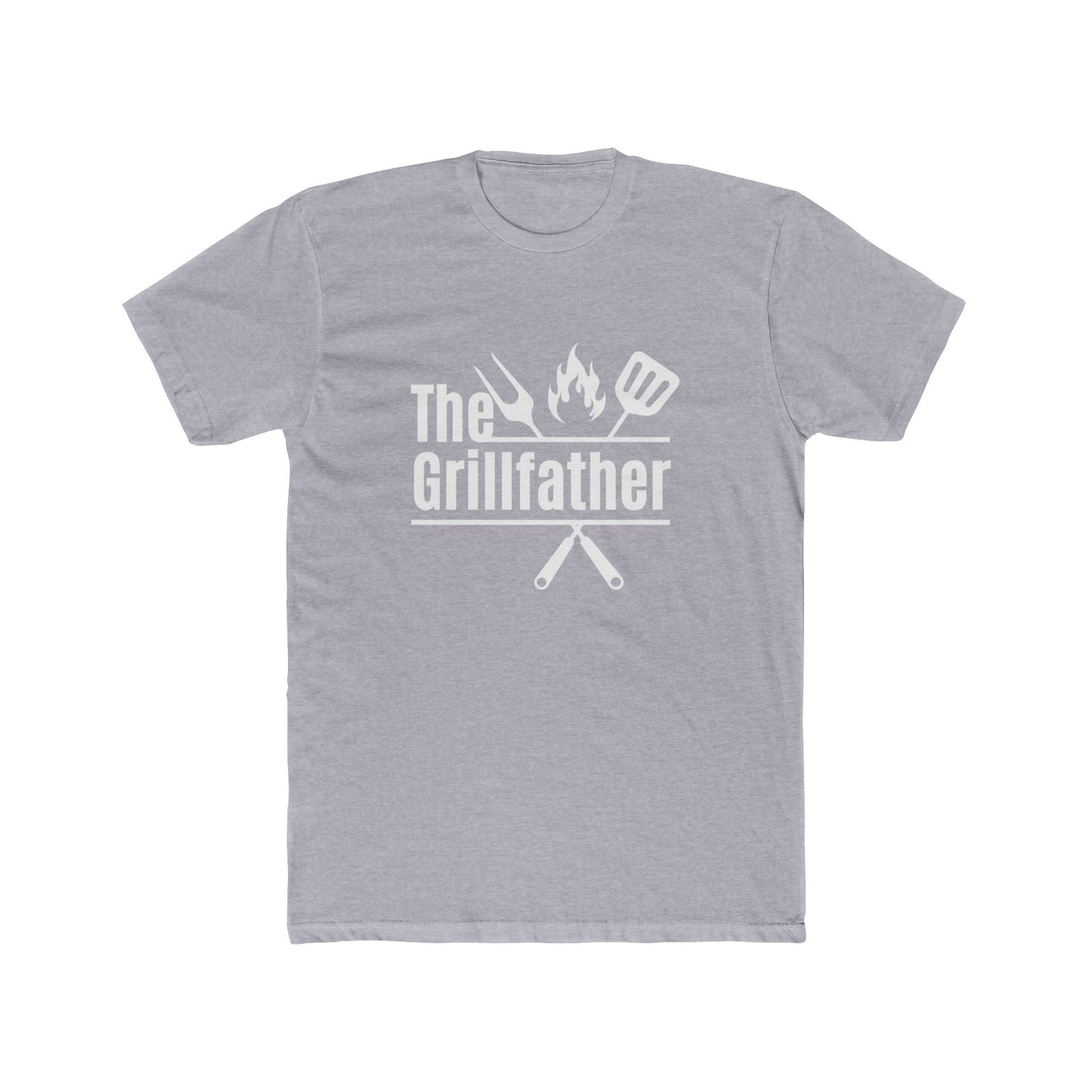Father's Day T-Shirt - The Grill Father - Men's Cotton Crew Tee