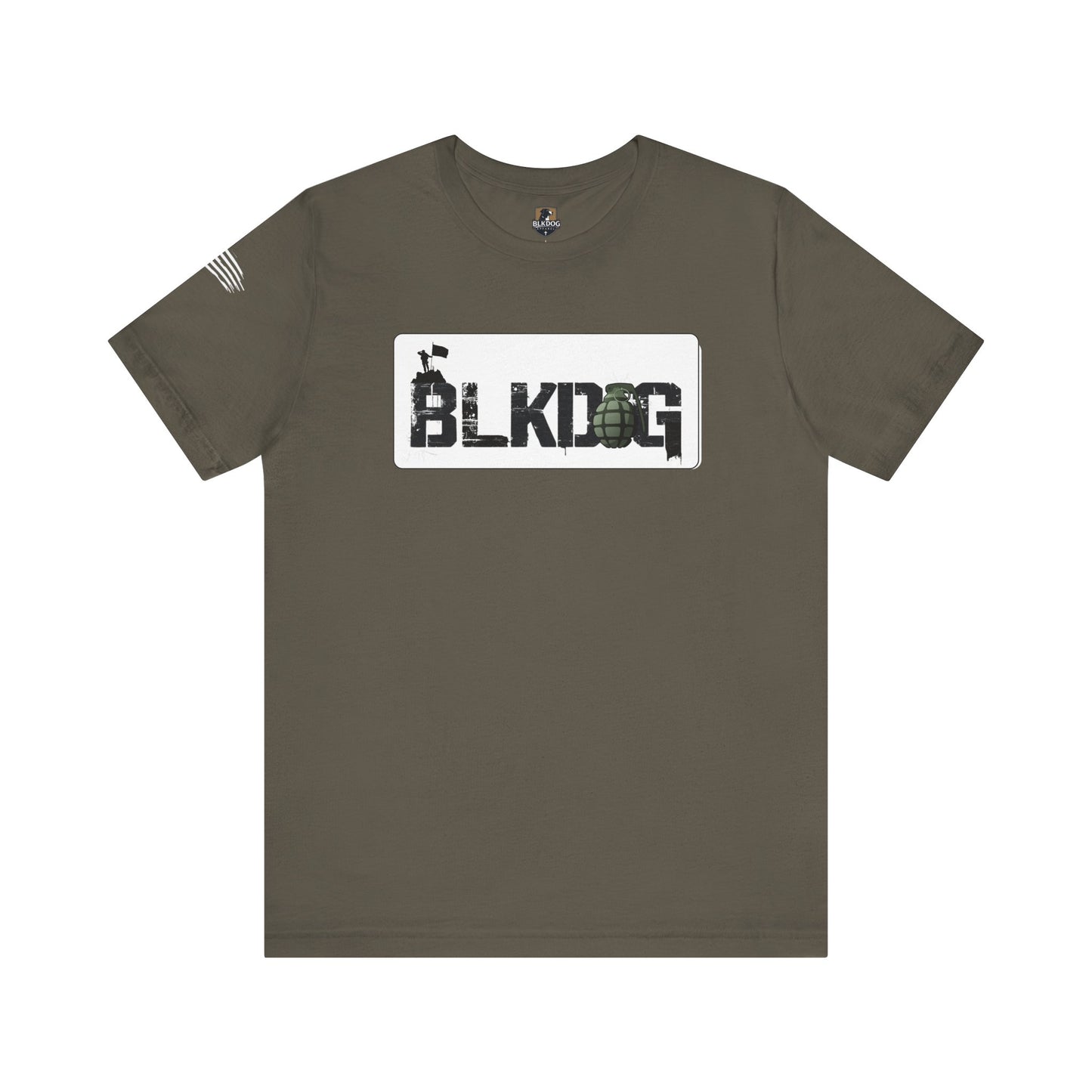 BLKDOG Graphic Unisex Short Sleeve Tee - Military Style Tee