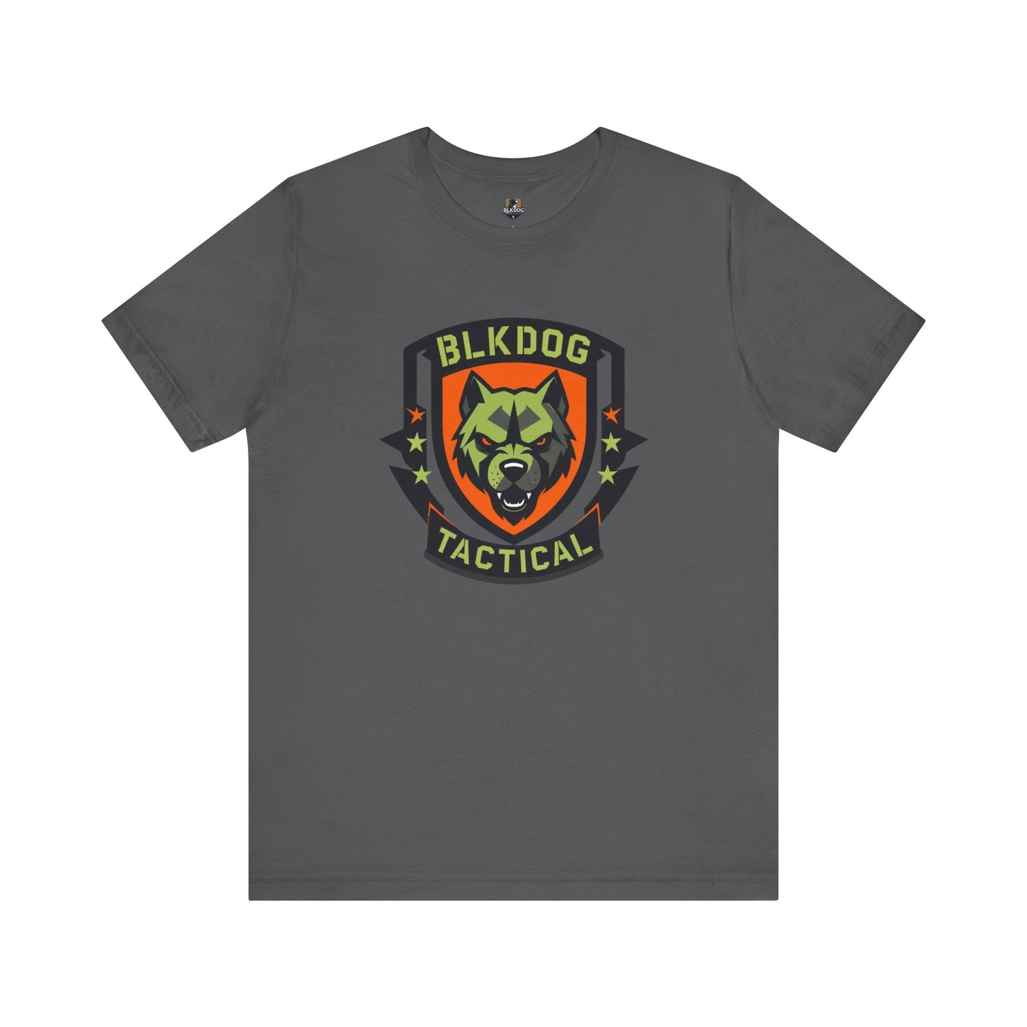 Tactical Graphic Tee Featuring BLKDOG Logo - Perfect for Military, Outdoor Adventures, Gifts, Brotherhood, Casual Wear