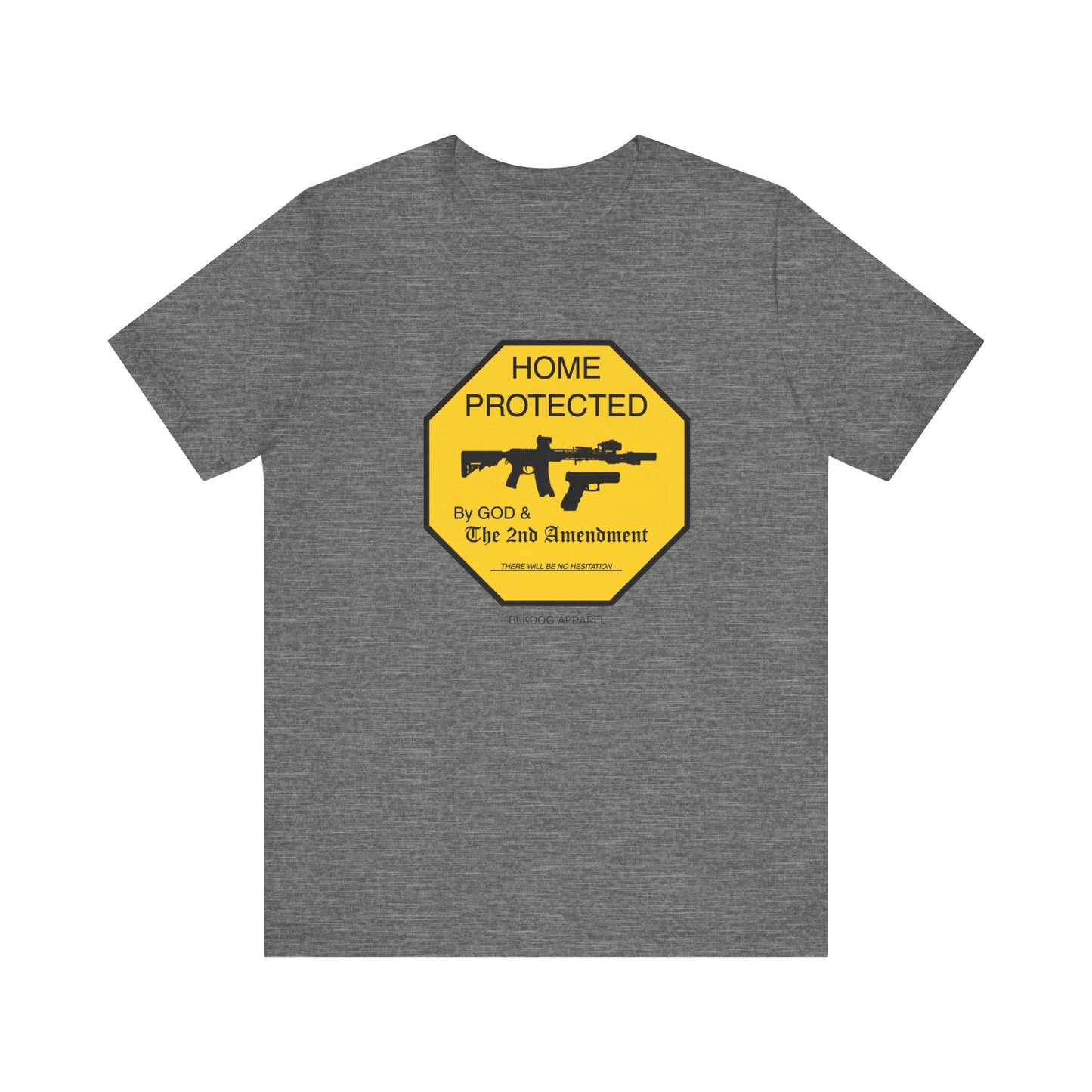 Home Protected by God and The 2nd Amendment - Unisex Jersey Short Sleeve Tee