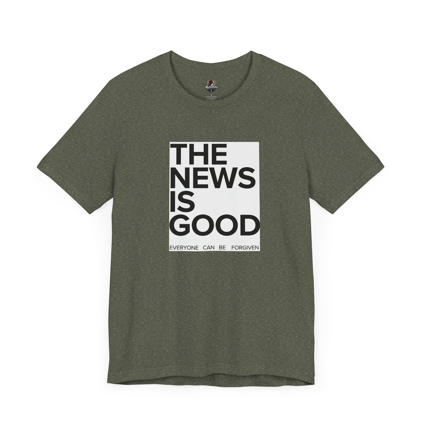 Forgiveness News Unisex Tee, Inspirational T-Shirt, Positive Vibes Top, Good News Shirt, Forgiveness Journalist Gift