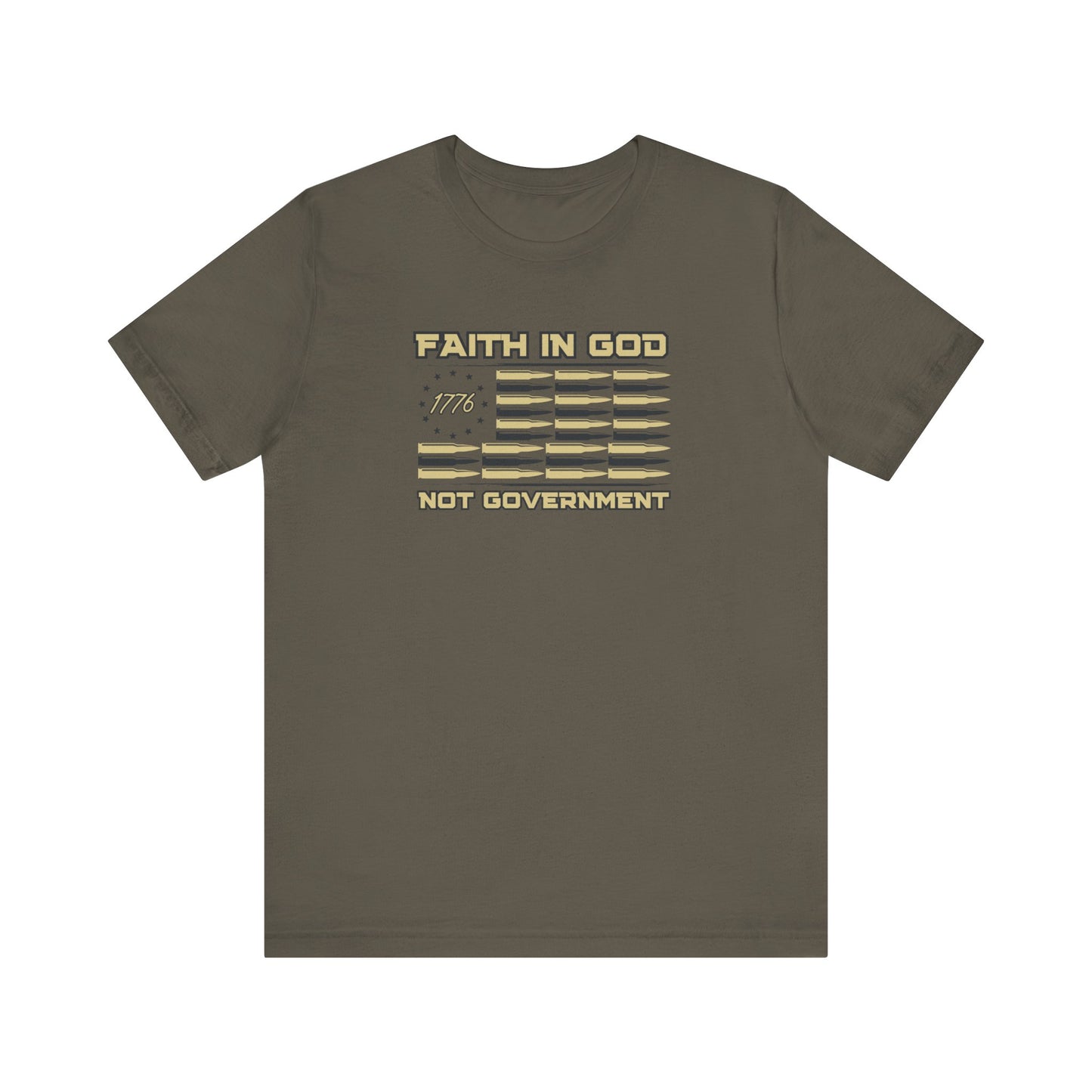 Religious Christian Faith Unisex Tee Shirt, Trust In God, Men Women Clothing Inspirational Gift, Church Christian Apparel, Political