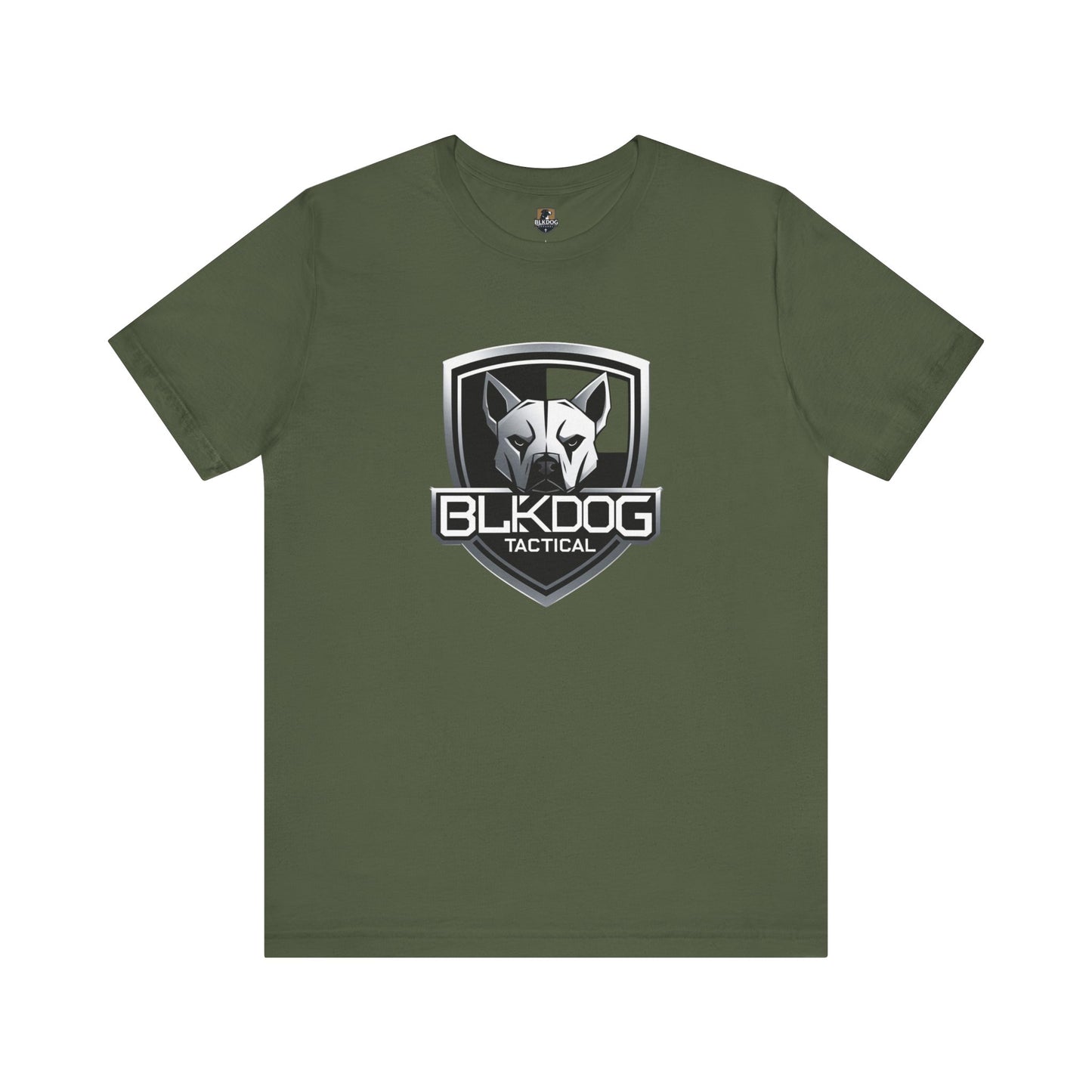 BLKDOG Tactical Unisex Jersey Tee, Graphic Tee, Casual Wear, Gift for Dog Lovers, Military Inspired, Everyday Comfort