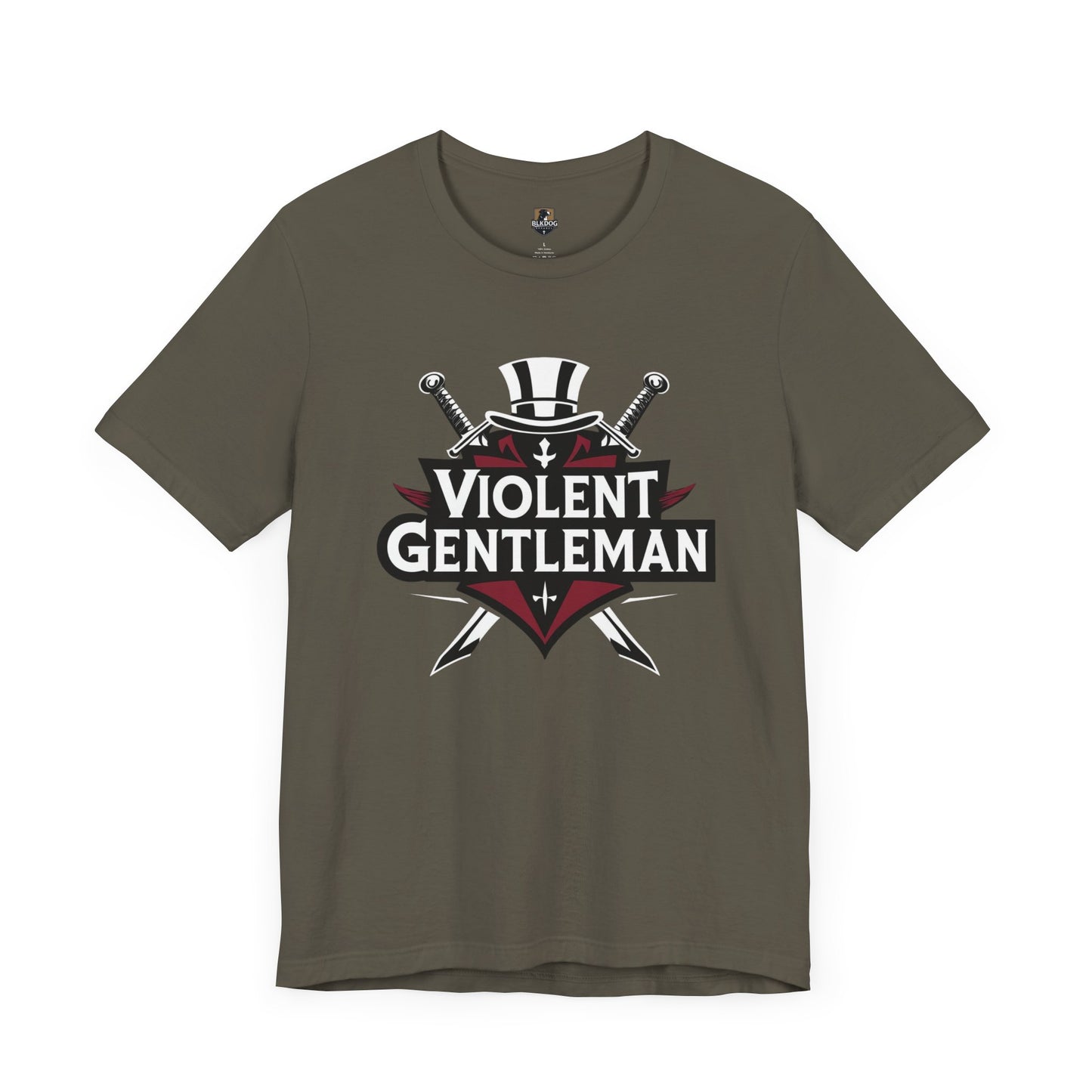 Violent Gentleman Tee, Casual Graphic Tee, Gift for Men, Streetwear Style, Birthday Gift, Cool Shirt