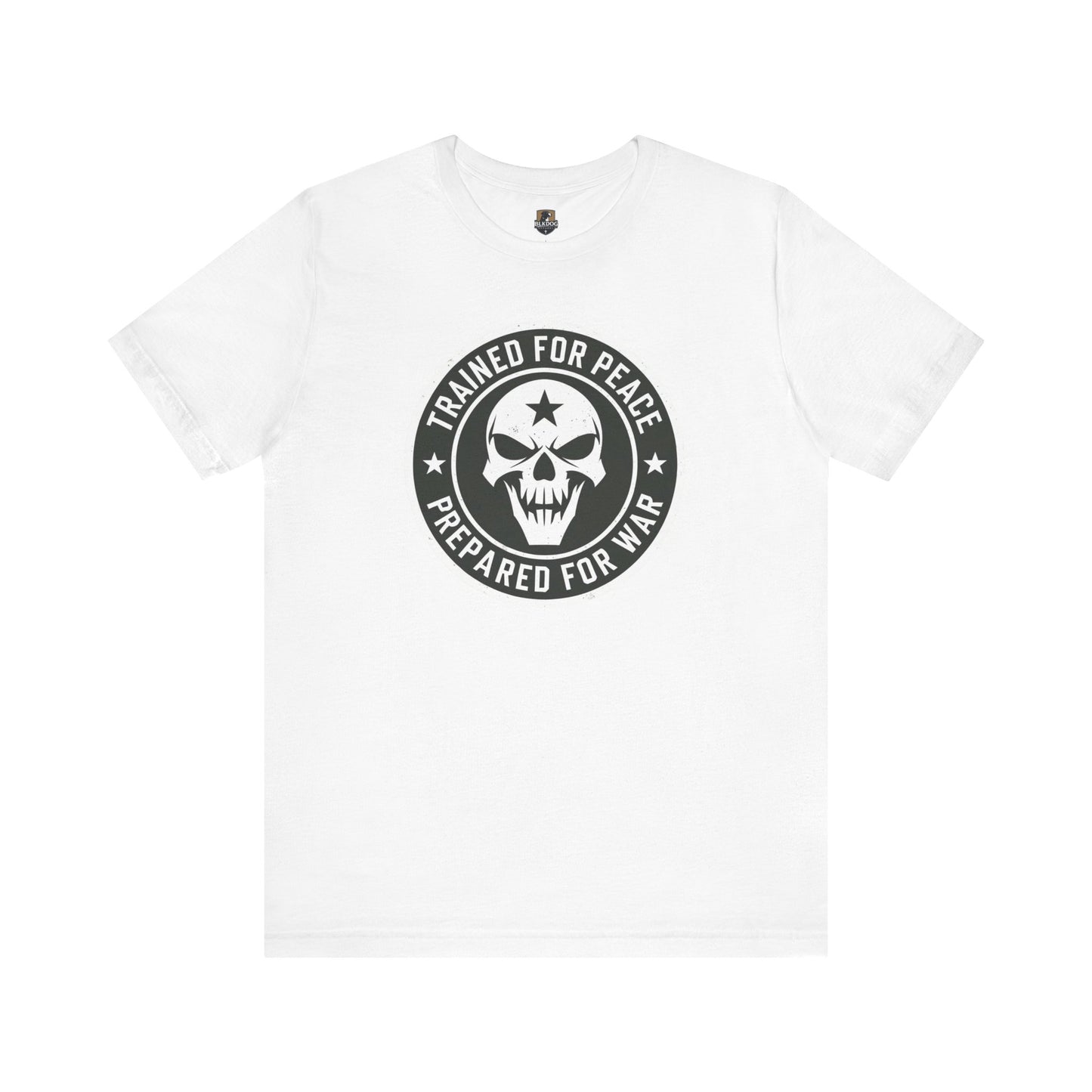 Trained for Peace...Prepared for War Unisex Tee, Casual Cotton Shirt, Graphic T-Shirt, Statement Top, Gift for Activists, Comfortable Wear