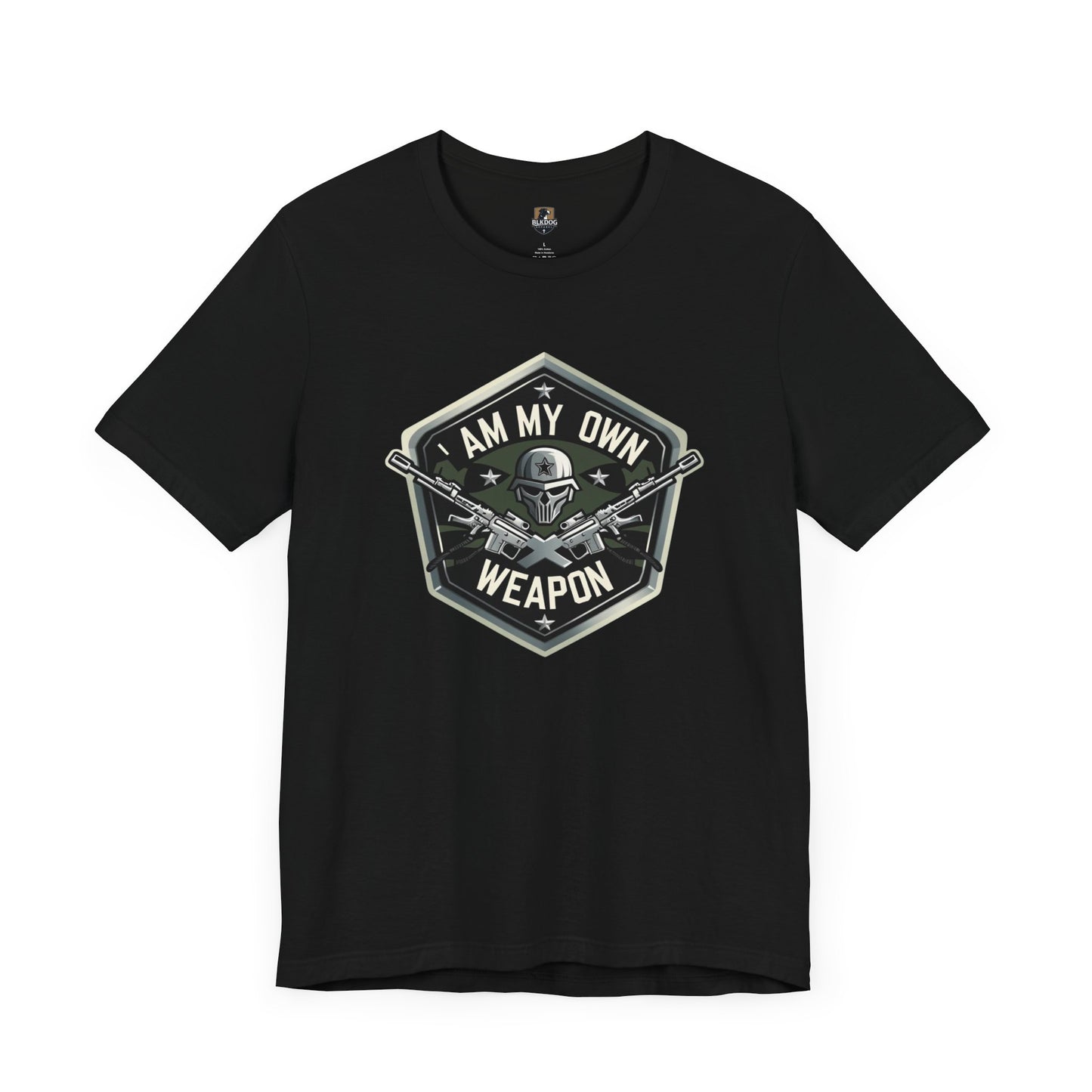 I am my Own Weapon, Unisex Jersey Short Sleeve Tee, Graphic Tee for Confidence, Gift for Self-Love, Casual Wear, Motivational Shirt