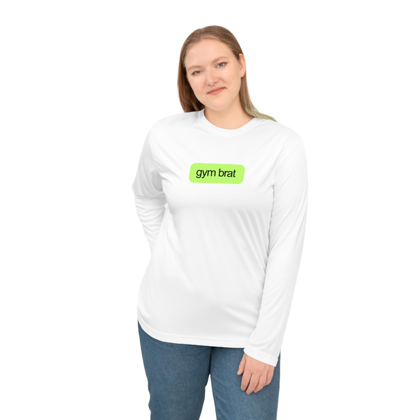 Gym Brat Performance Long Sleeve Shirt, Workout Tee for Fitness Lovers, Unisex Sportswear, Perfect for Gym and Casual Wear, Gift for