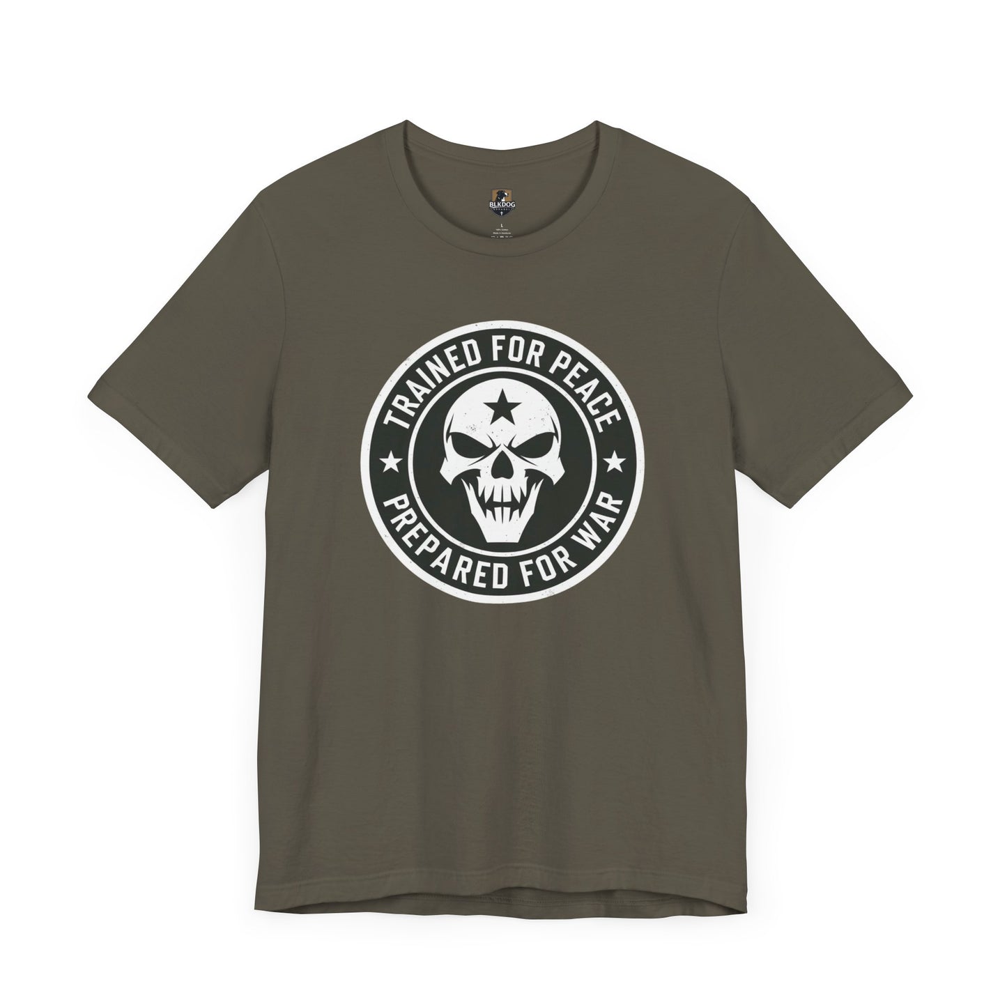Trained for Peace. Prepared for War Graphic Tee, Unisex Short Sleeve Shirt, Military Tee, Casual Wear, Gift for Veterans