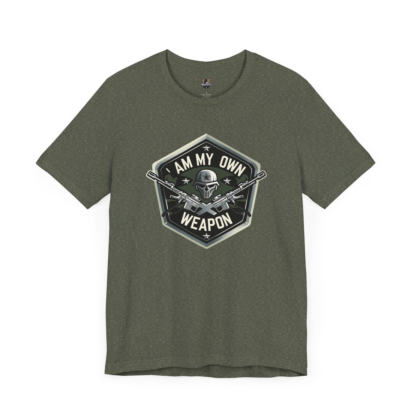 I am my Own Weapon, Unisex Jersey Short Sleeve Tee, Graphic Tee for Confidence, Gift for Self-Love, Casual Wear, Motivational Shirt