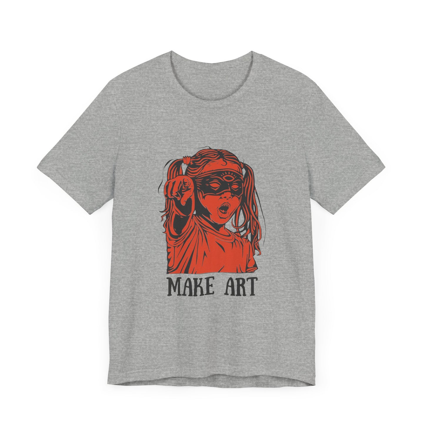 Make Art T-Shirt, Artist Tee, Creative Unisex Shirt, Graphic Design Top, Artistic Gift