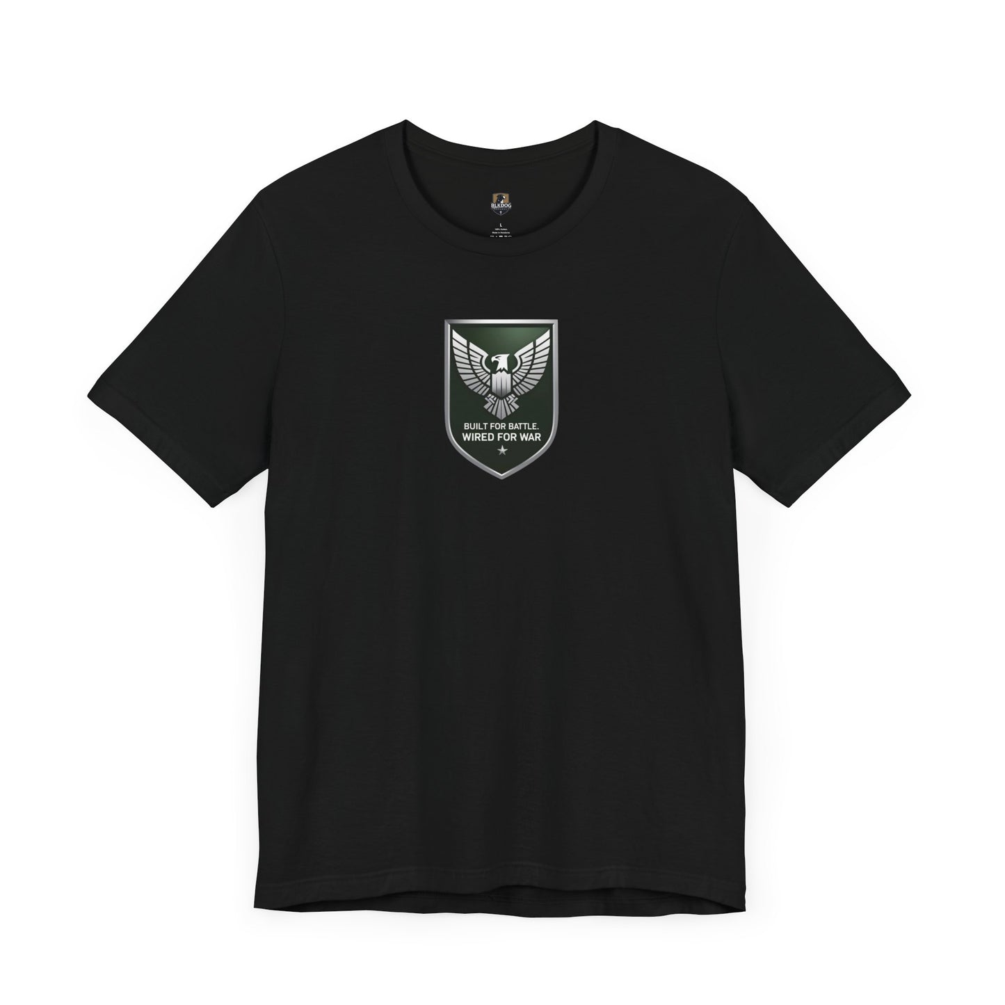 Unisex Military-Themed Tee with Eagle Design, Casual Shirt, Graphic Top, Gift for Veterans, Memorial Day Apparel, Everyday Wear