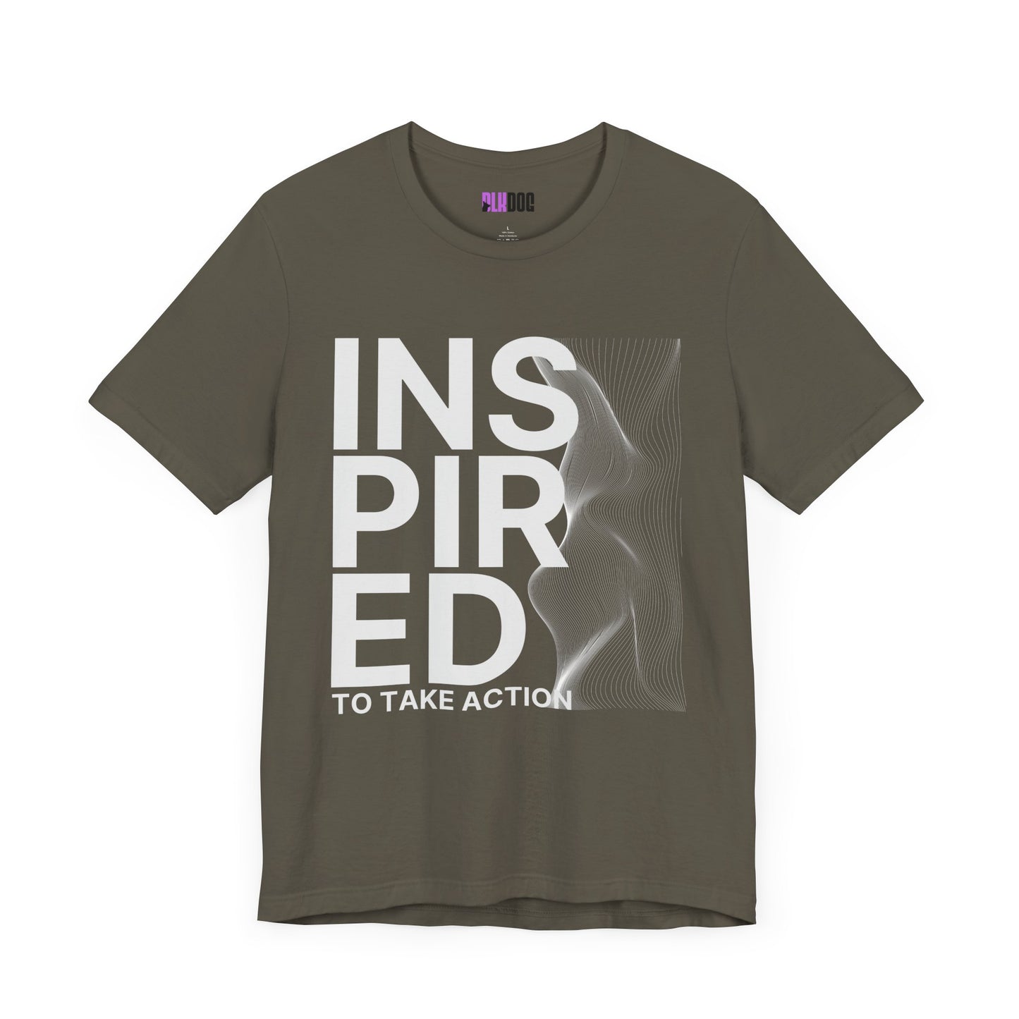 Inspired to Take Action T-Shirt, Motivational Graphic Tee, Unisex Jersey Shirt, Positive Vibes Apparel, Activewear Gift, Empowerment