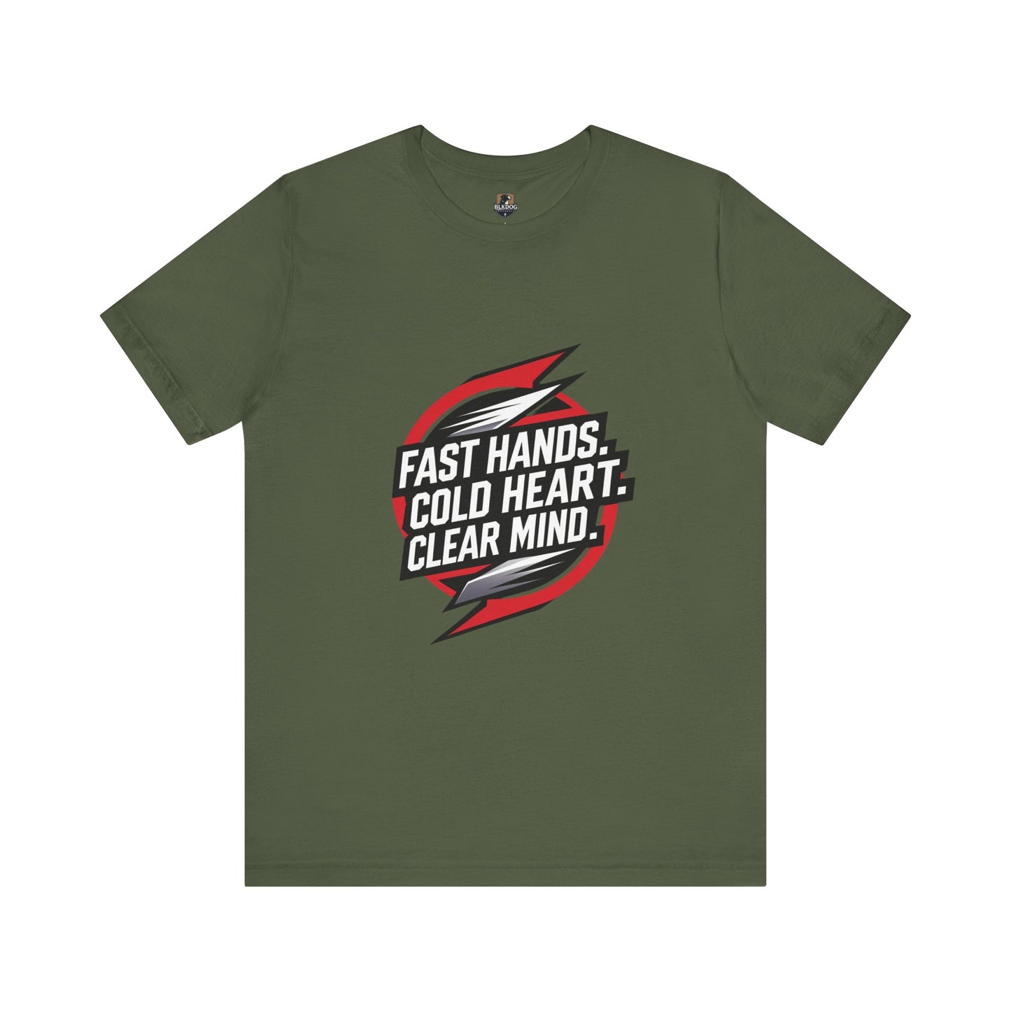 Motivational Unisex Jersey Tee - Fast Hands, Cold Heart, Clear Mind - Perfect for Athletes, Gym Lovers, Casual Wear, Gift Idea