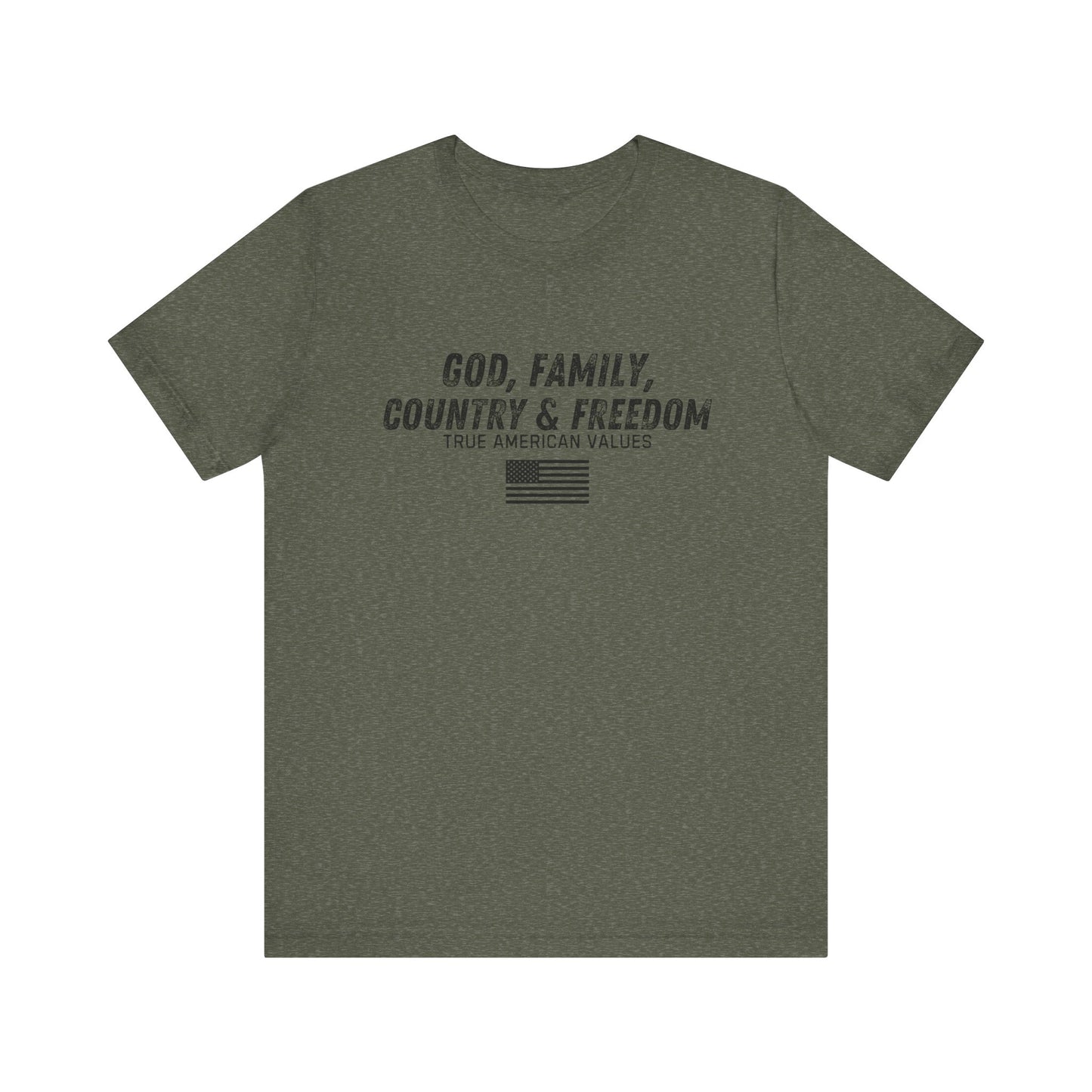 God Family Country Freedom Unisex Tee, Patriotic America Shirt, USA Independence Day Top, American Pride Tshirt, 4th of July Gift