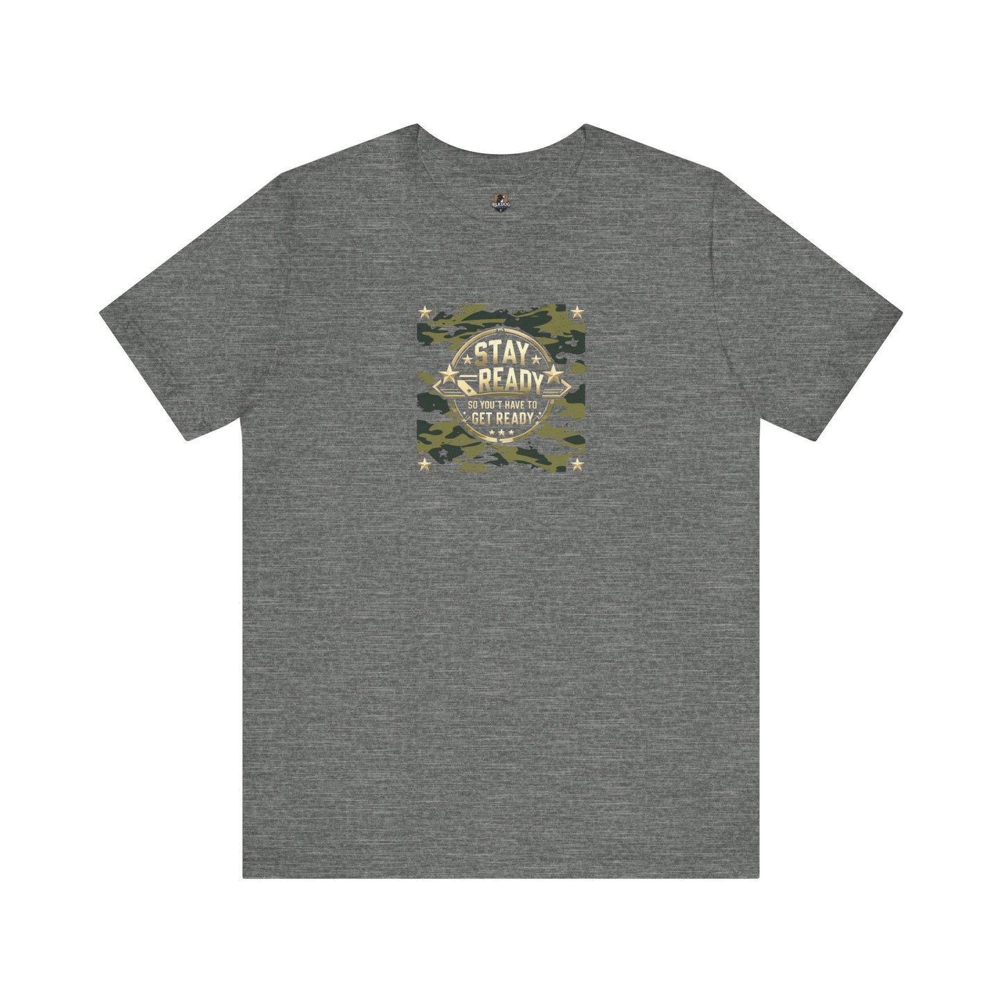Camo Stay Ready Tee, Casual Unisex T-Shirt for Everyday Wear, Gift for Friends, Outdoor Adventures, Military Style Shirt