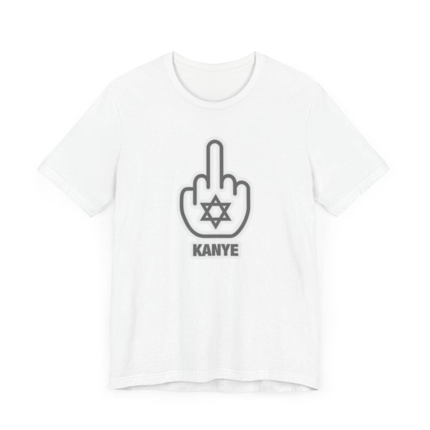 F Kanye - Middle Finger with Star of David - Tee Fight against Antisemitism