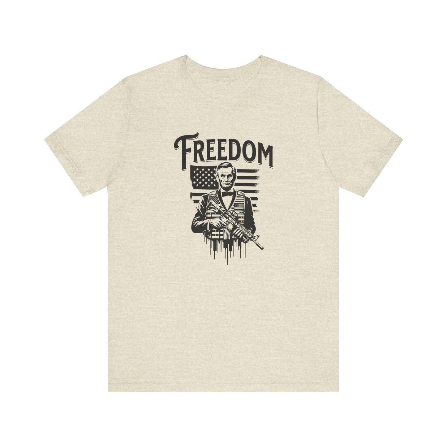 Patriotic Tee, President Lincoln Shirt, Historical Gun Owner Top, American History T-Shirt, Political Activist Apparel