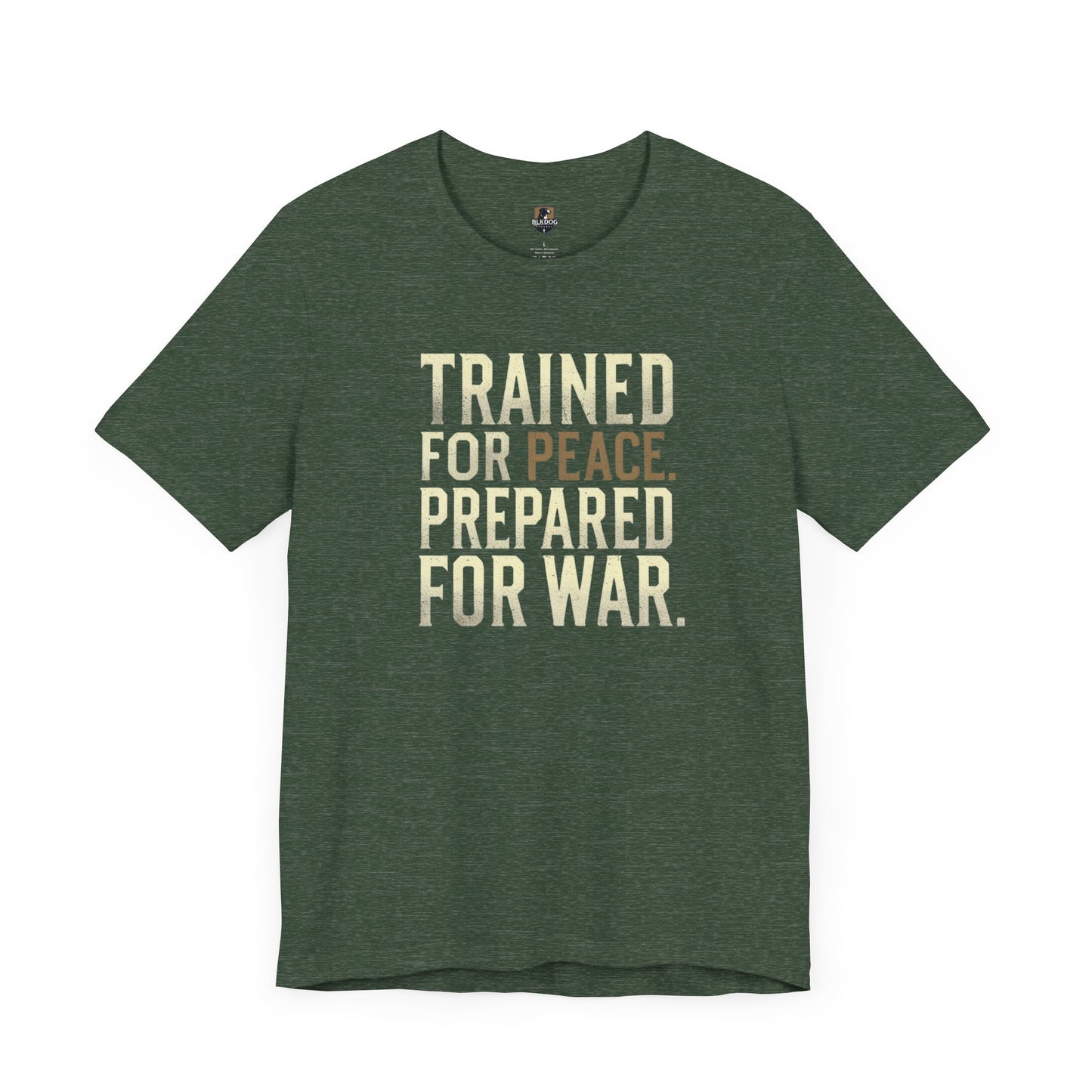 Peace and War Statement Tee - Unisex Jersey Short Sleeve Shirt, Gift for Activists, Casual Wear, Motivational Apparel, Thought-Provoking Tee