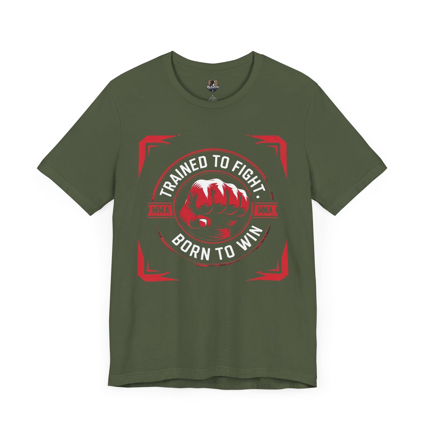 Trained to Fight Tee, Unisex Jersey Short Sleeve Tee for Fighters, Athletic Gift, Workout Apparel, Motivational Shirt