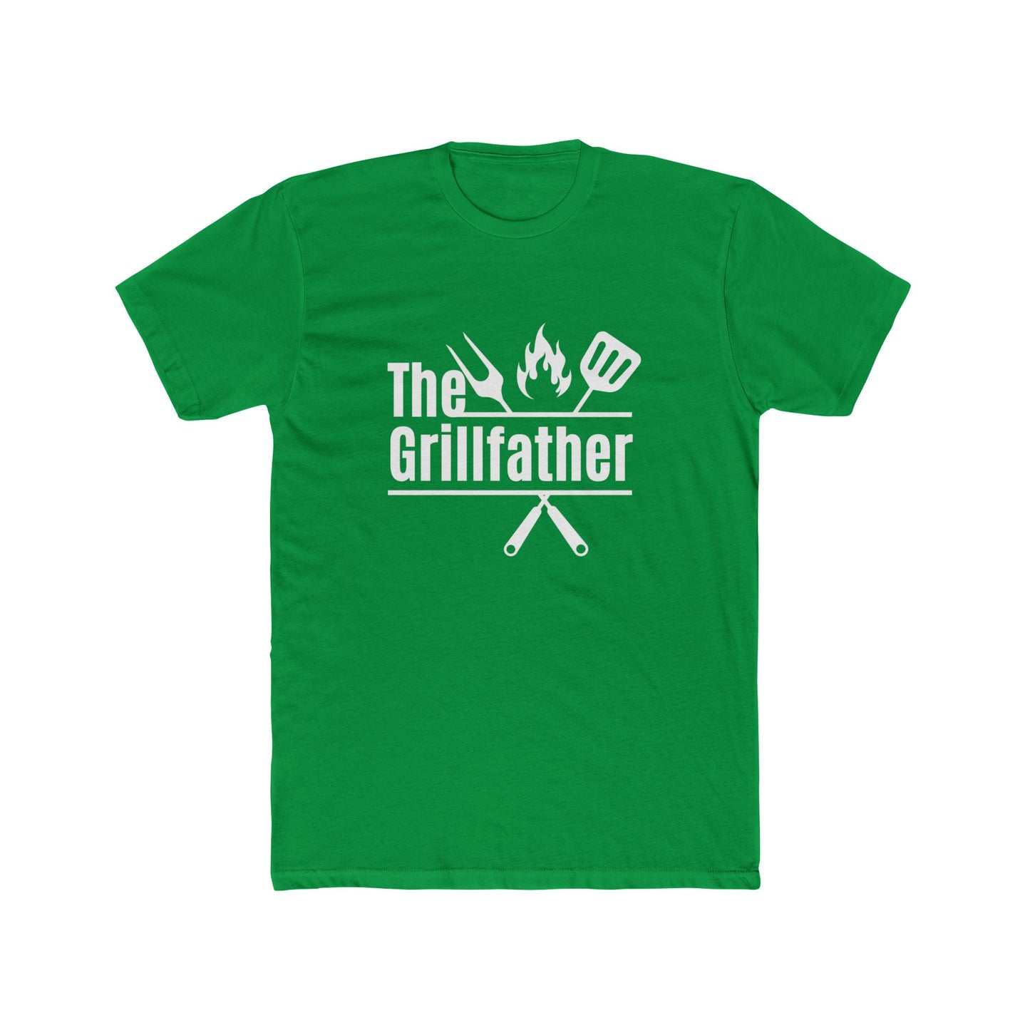 Father's Day T-Shirt - The Grill Father - Men's Cotton Crew Tee