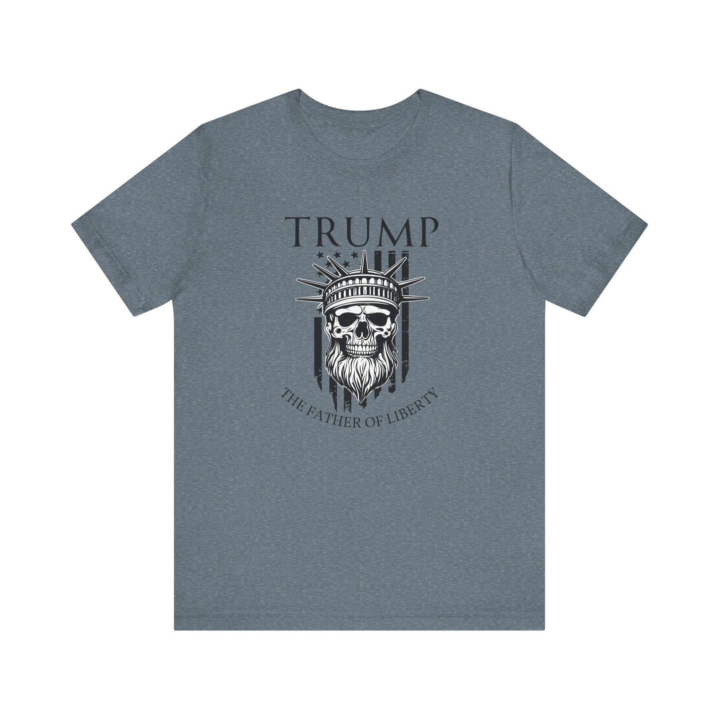 Patriotic Tee, Liberty Skull Shirt, Trump Supporter Gift, Political Apparel, USA Flag Tee, American Patriot Shirt